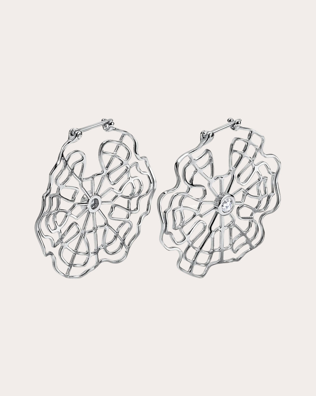 Diamond Schumann Harmonics Hoop Earrings