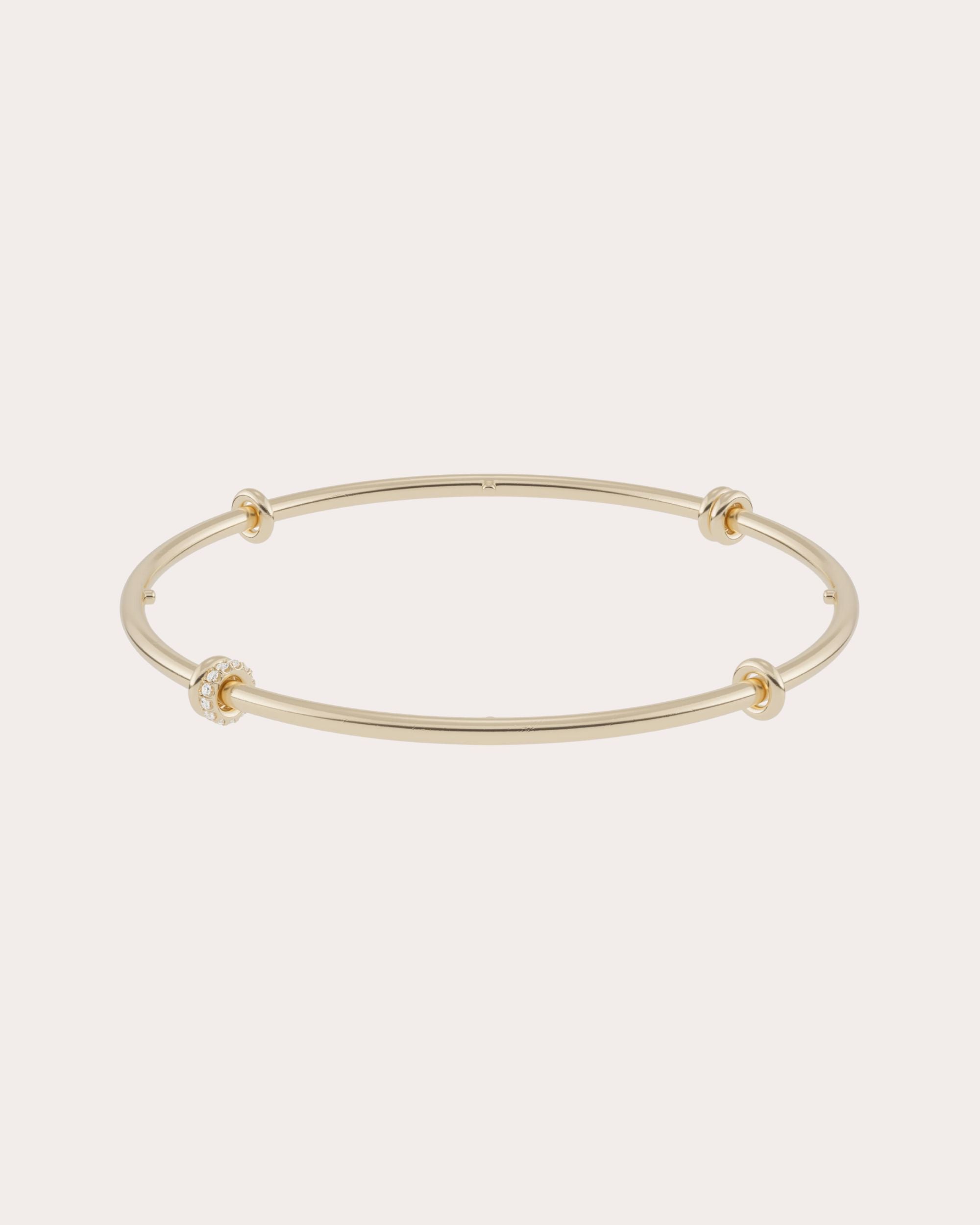 Diamond & 18k Gold Kini Pavé Bangle