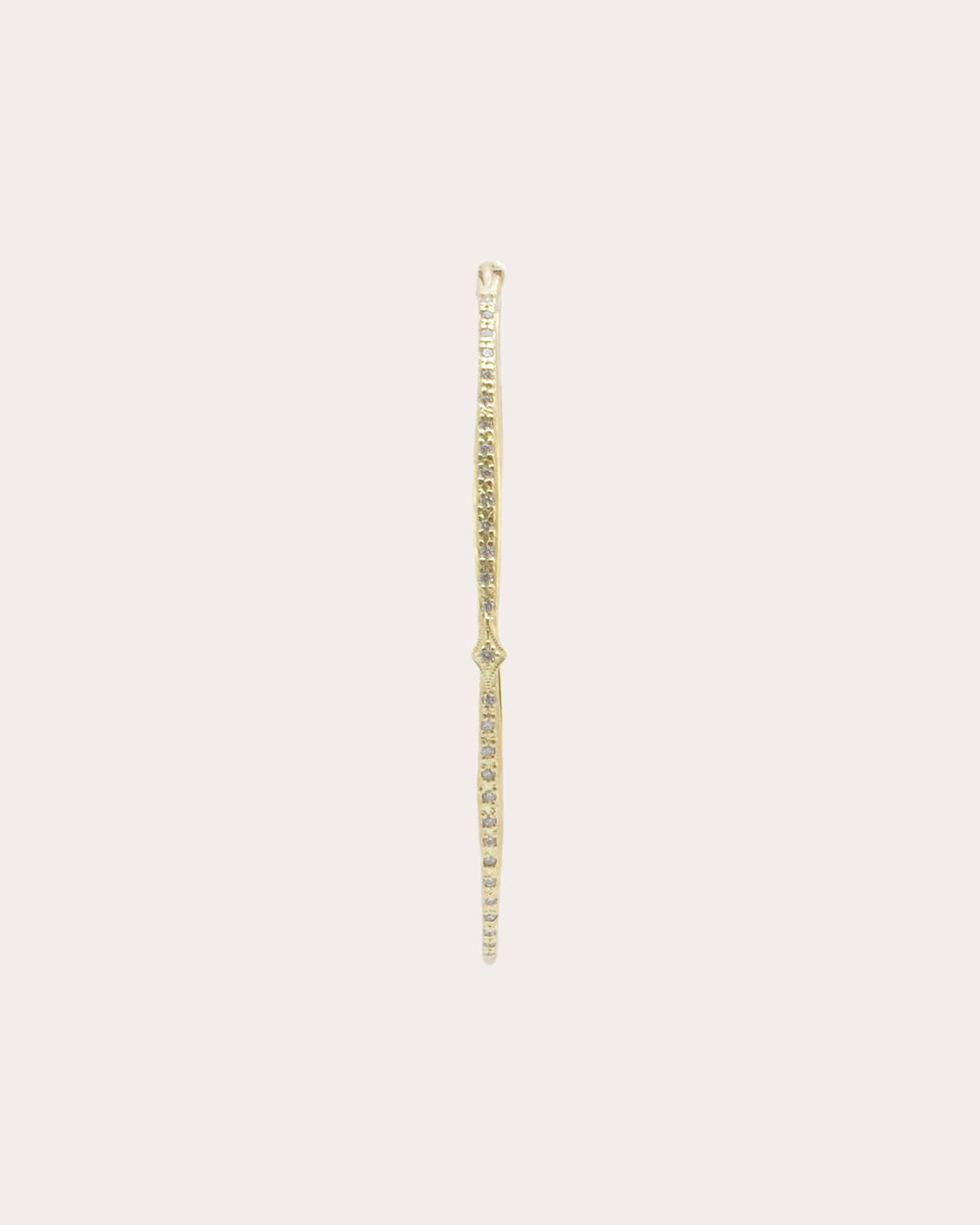 Diamond & 18k Gold Sueno Oval Hoop Earrings