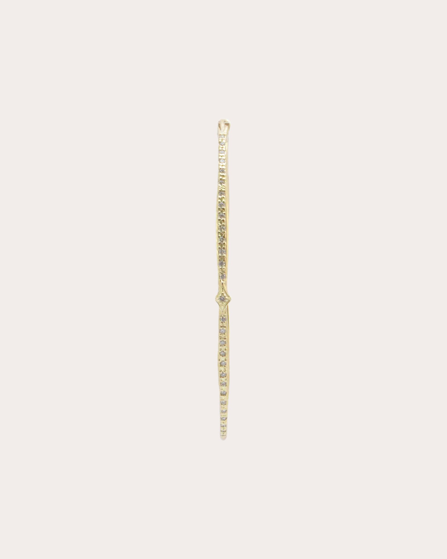 Diamond & 18k Gold Sueno Oval Hoop Earrings