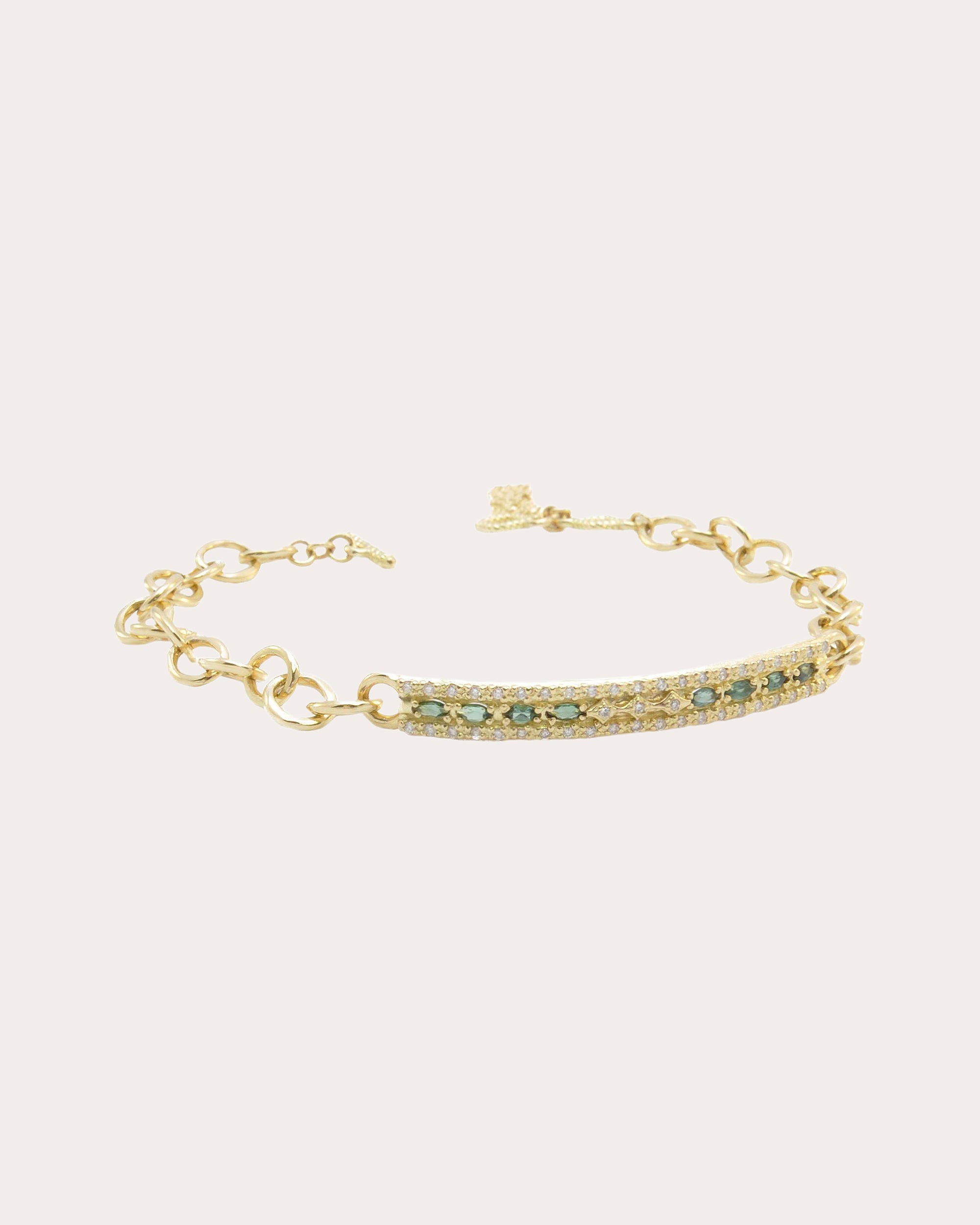 Diamond & Tourmaline 18k Gold Sueno Bracelet