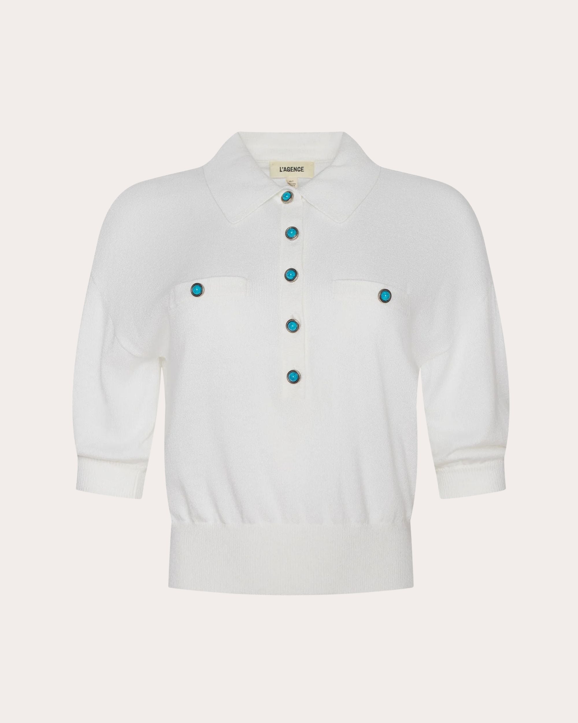 Masaki Short-Sleeve Polo Sweater
