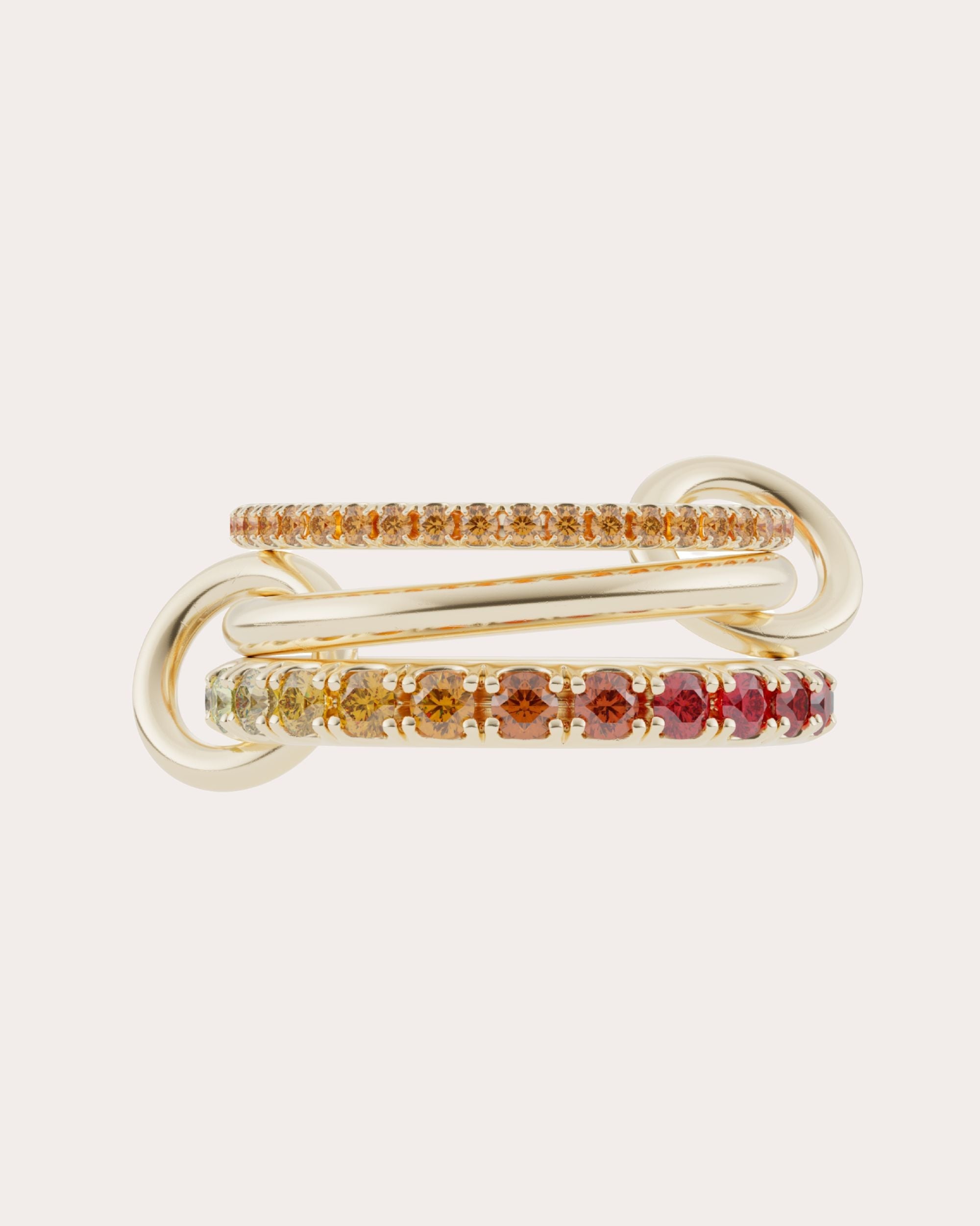 Orange Sapphire & 18k Gold Norah Ombré Ring
