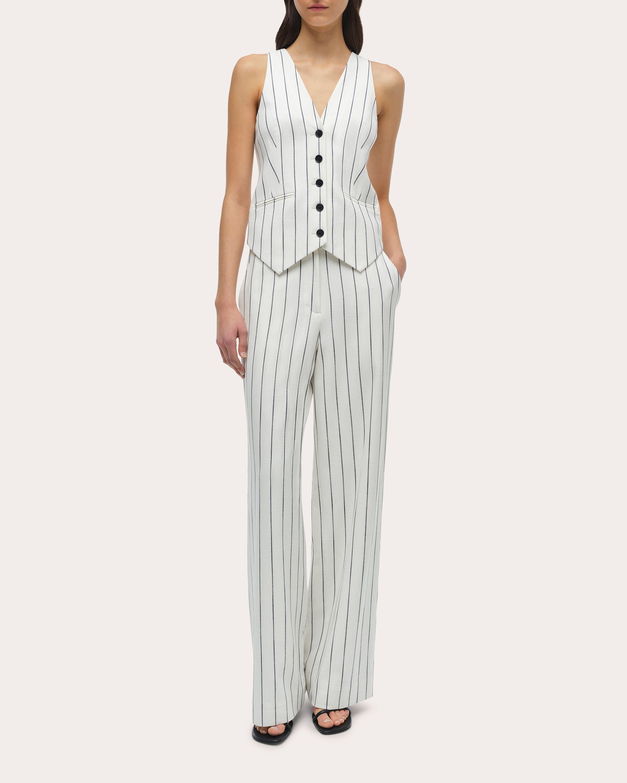 Sabina Stripe Suit Vest