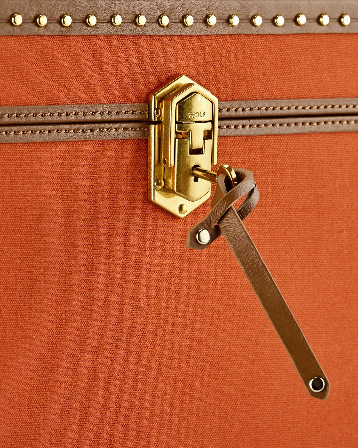 Ida Trunk Canvas Jewelry Box