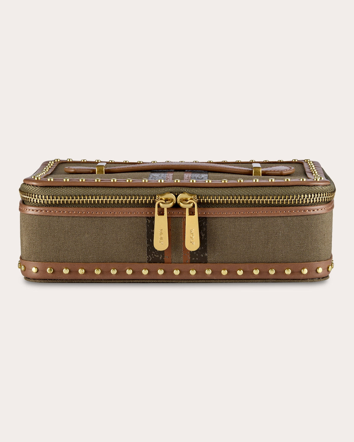 Ida Travel Zip Canvas Jewelry Case