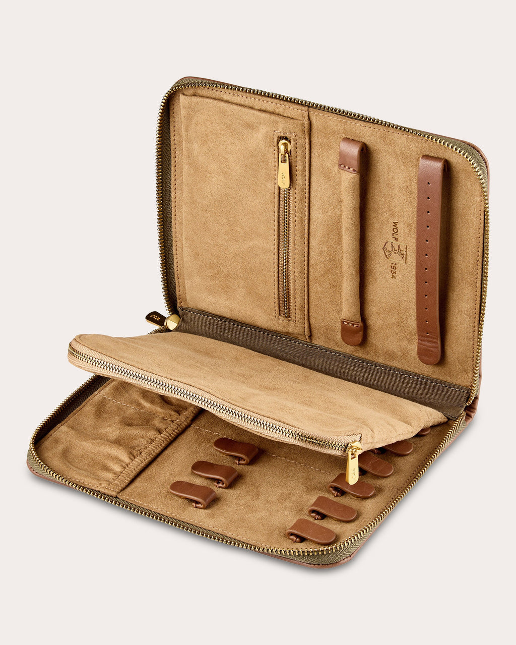 Ida Travel Zip Canvas Jewelry Portfolio