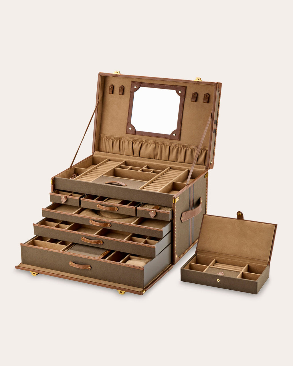 Ida Extra Large Canvas Jewelry Trunk
