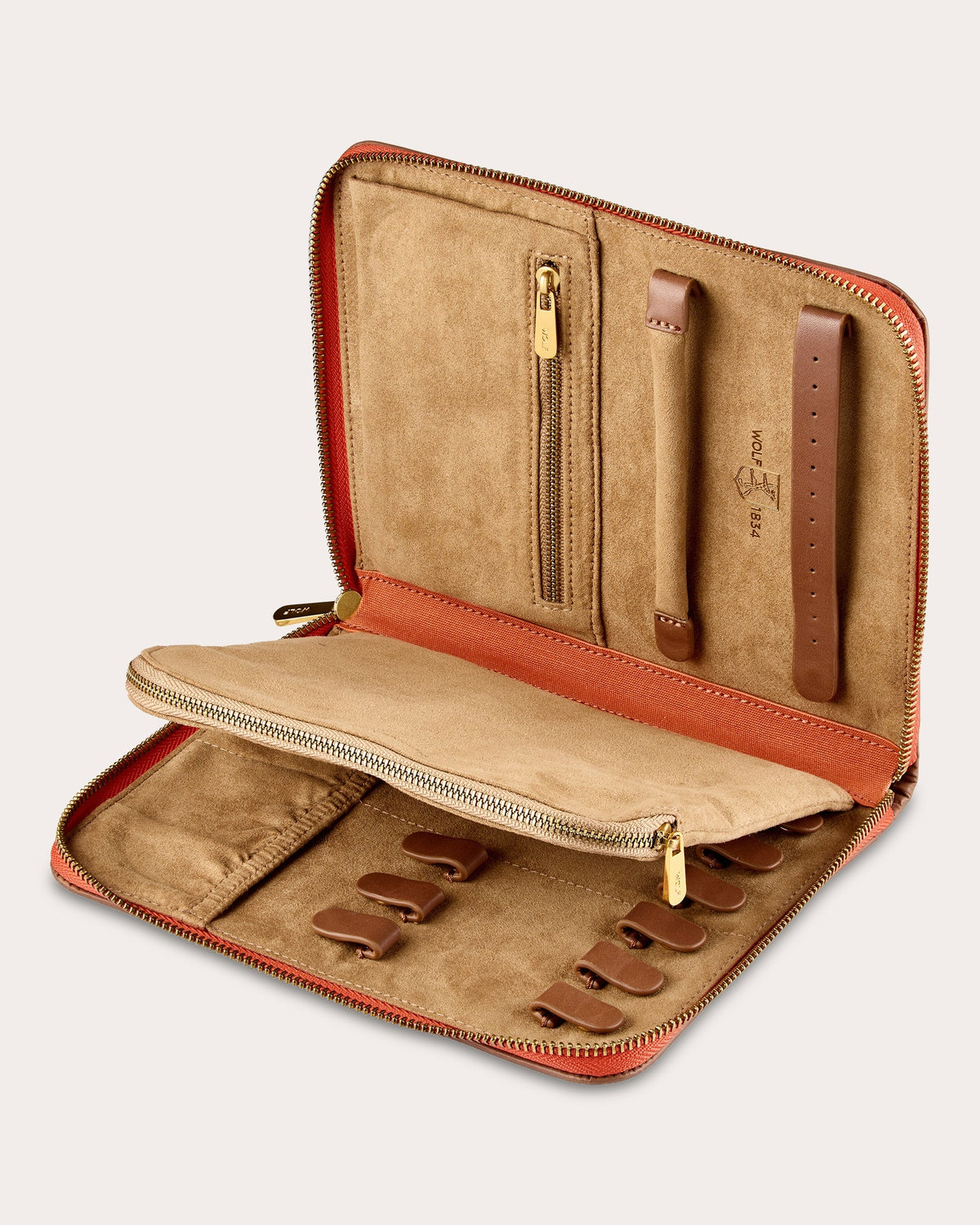 Ida Travel Zip Canvas Jewelry Portfolio