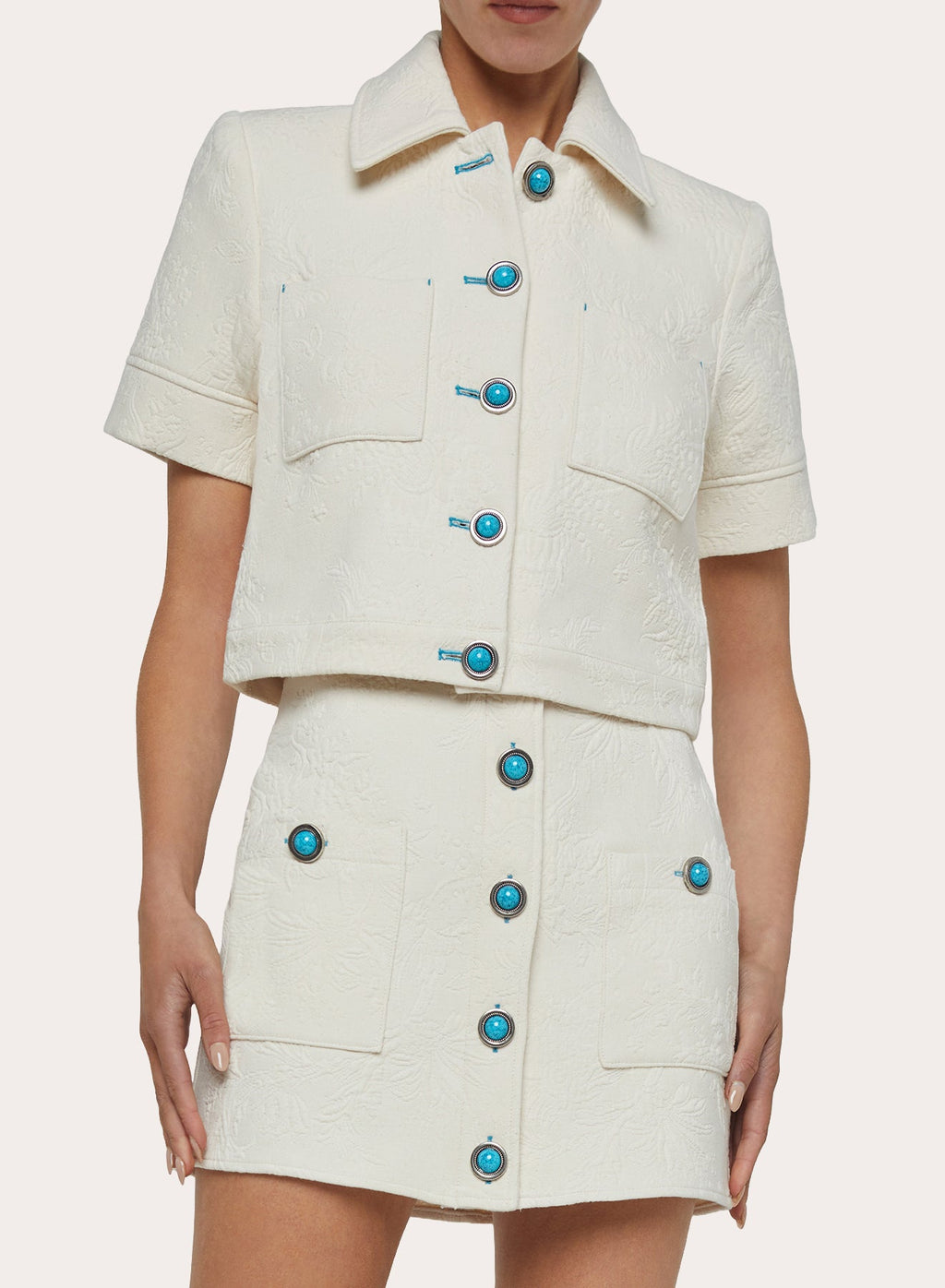 Chita Cropped Short-Sleeve Jacket