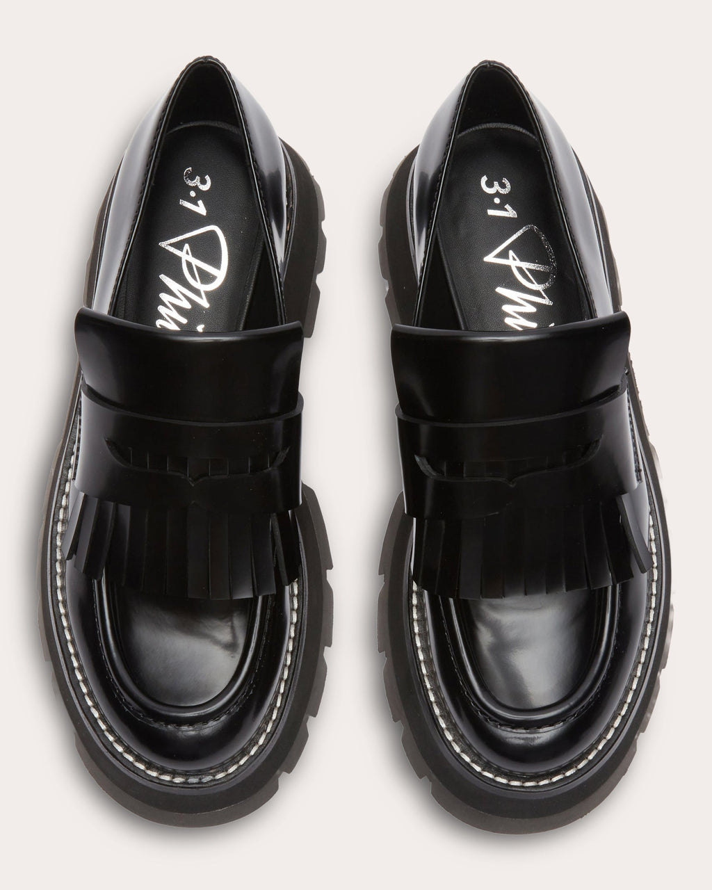 Kate Tasseled Leather Platform Lug Loafer