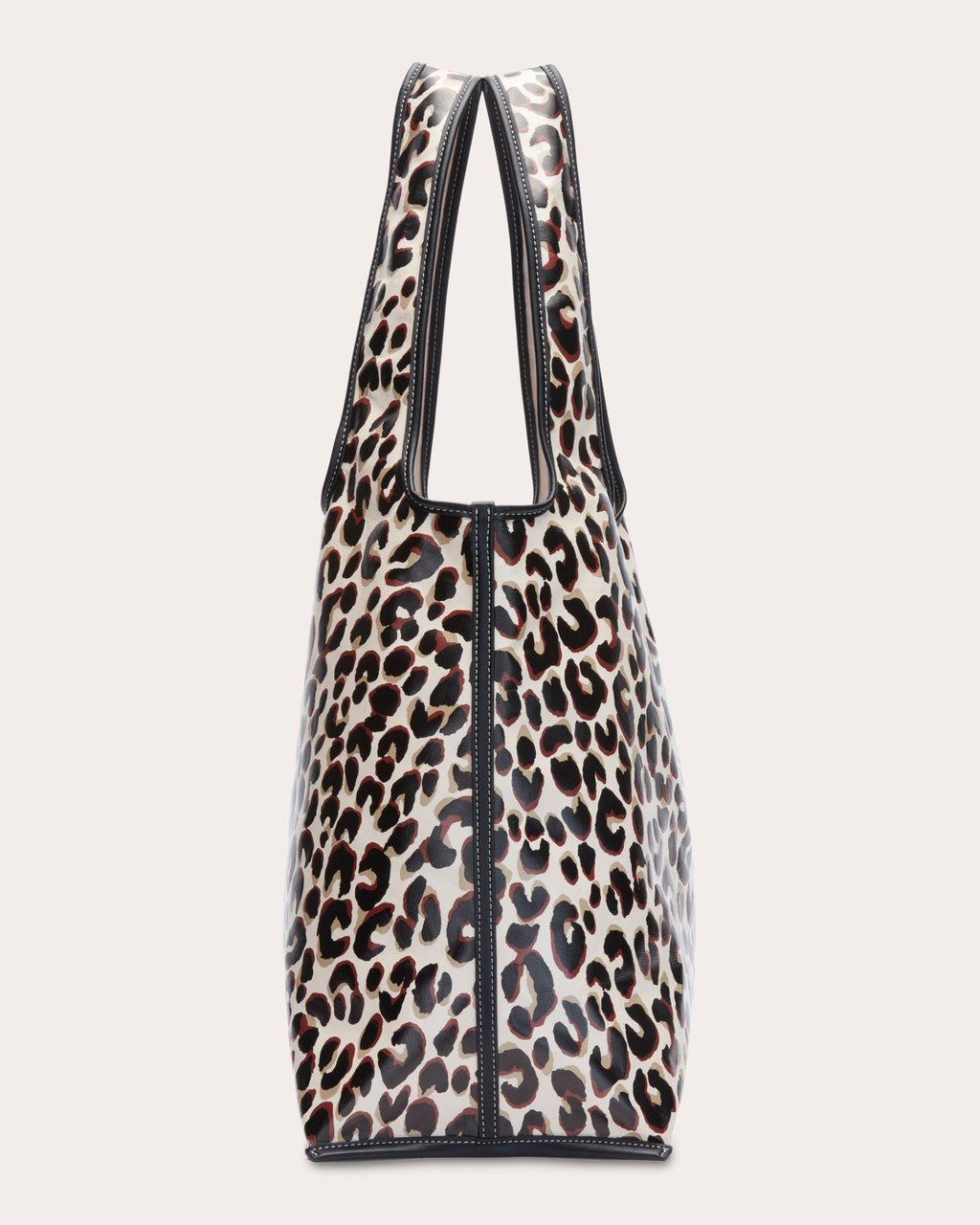 Leopard Coated Canvas Market Tote