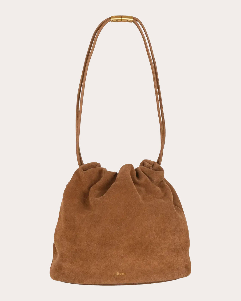 Leaf Suede Pouch Bag
