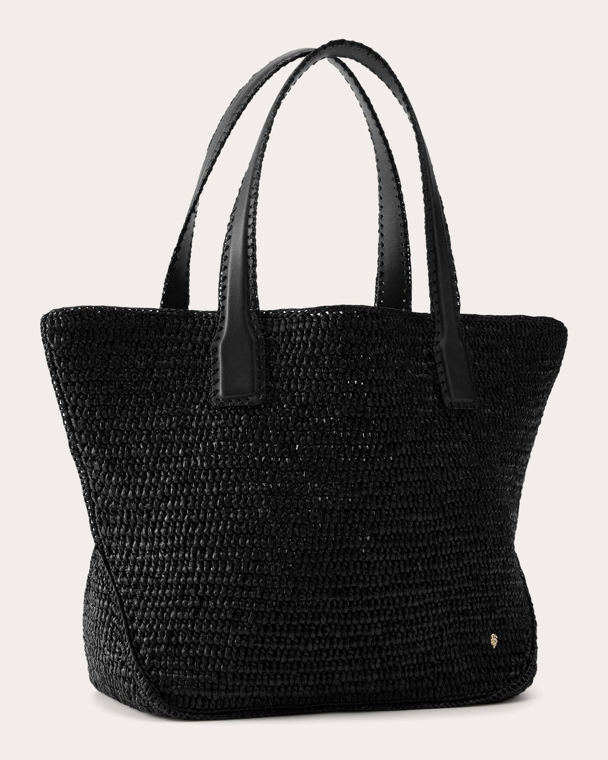 Liyoni Crocheted Raffia Tote Bag