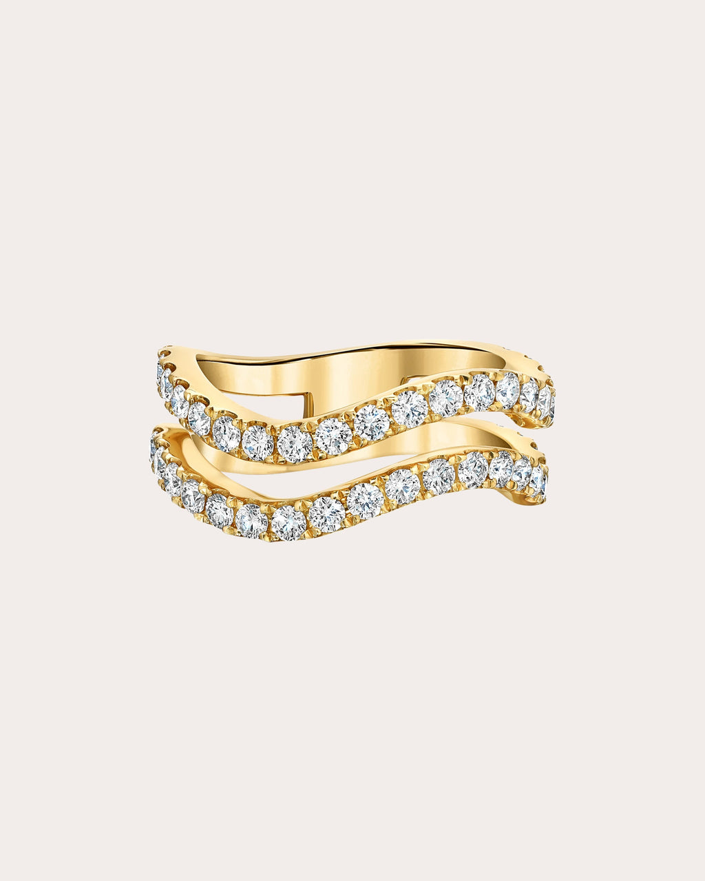 Diamond & 18k Gold Rio Double Band Ring
