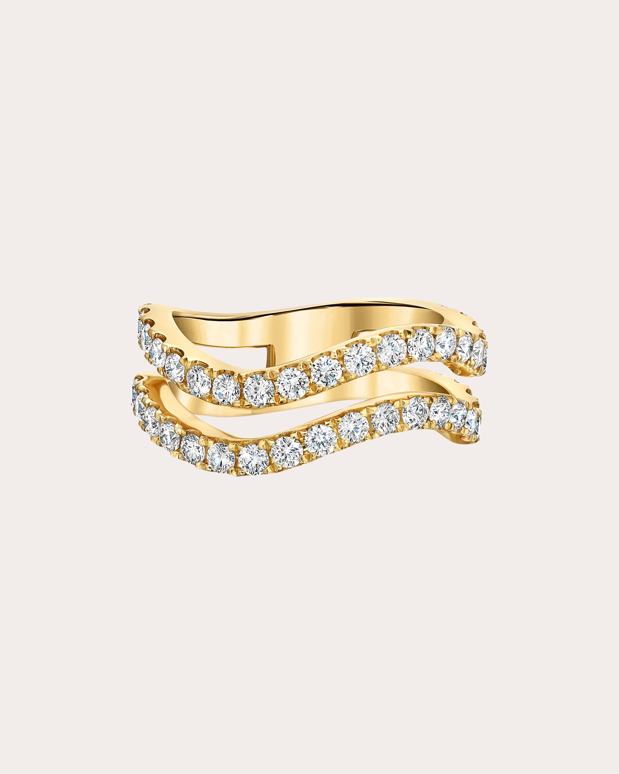 Diamond & 18k Gold Rio Double Band Ring