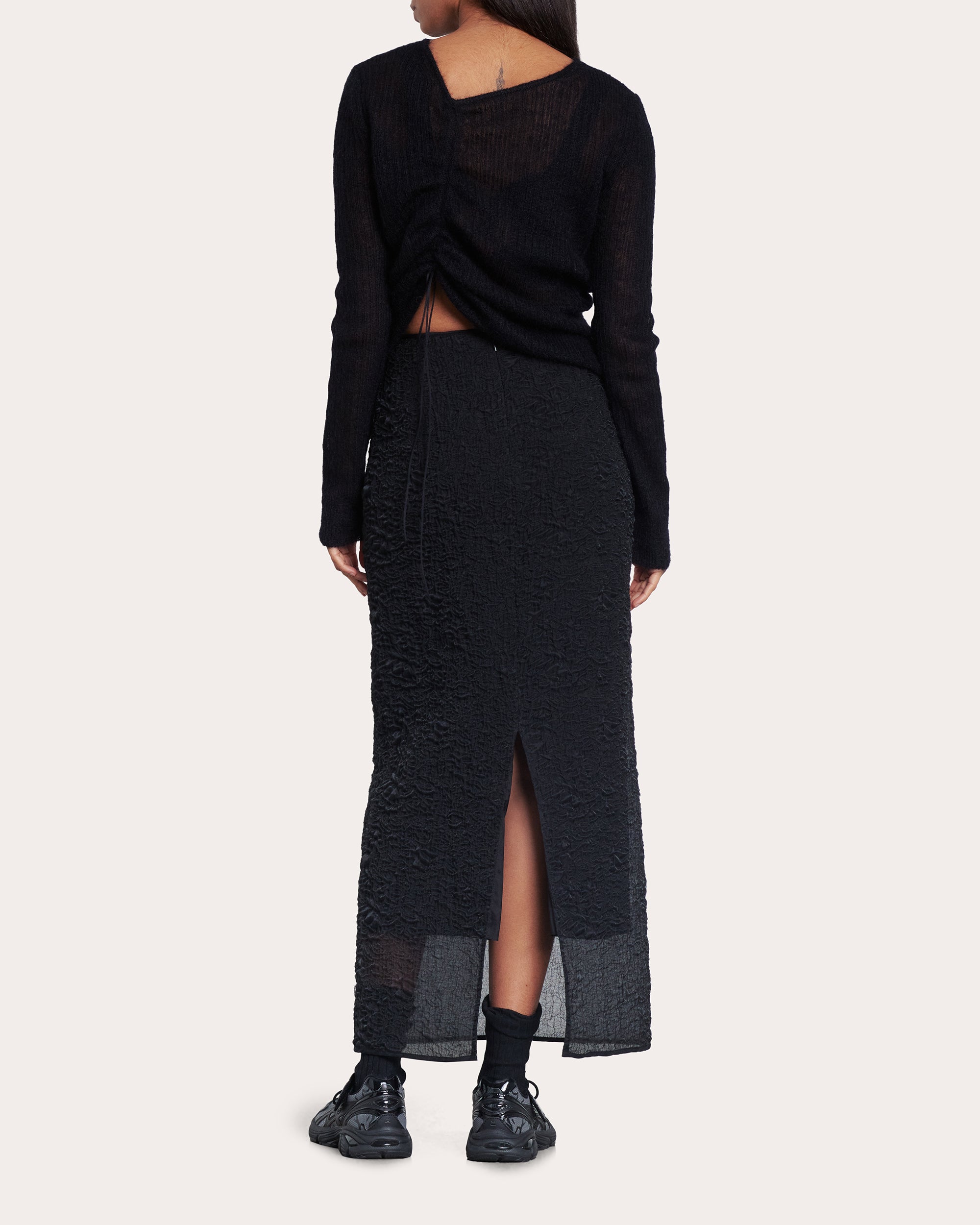 Ussi Ruched Alpaca-Blend Sweater