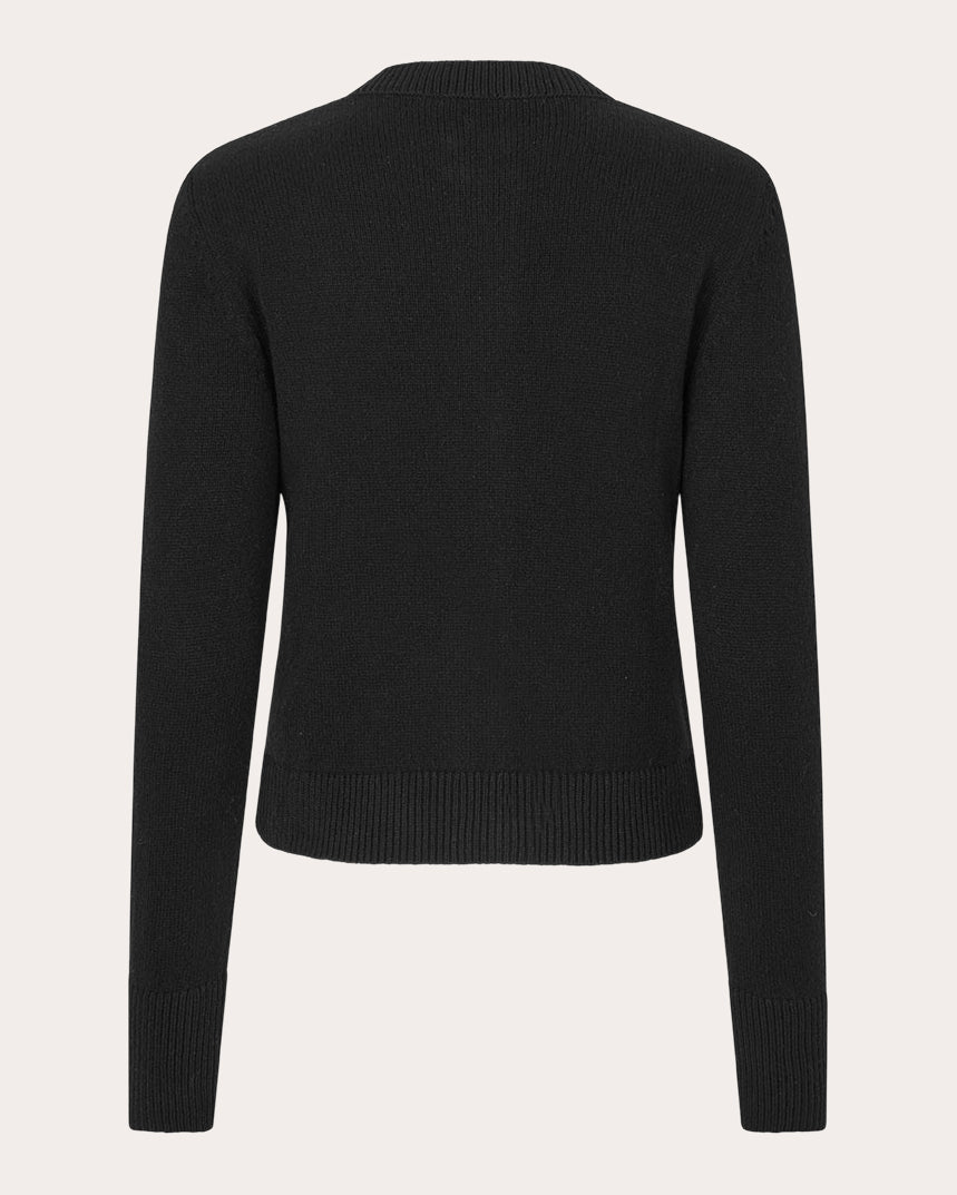 Oscar Ruffled Cashmere-Blend Cardigan