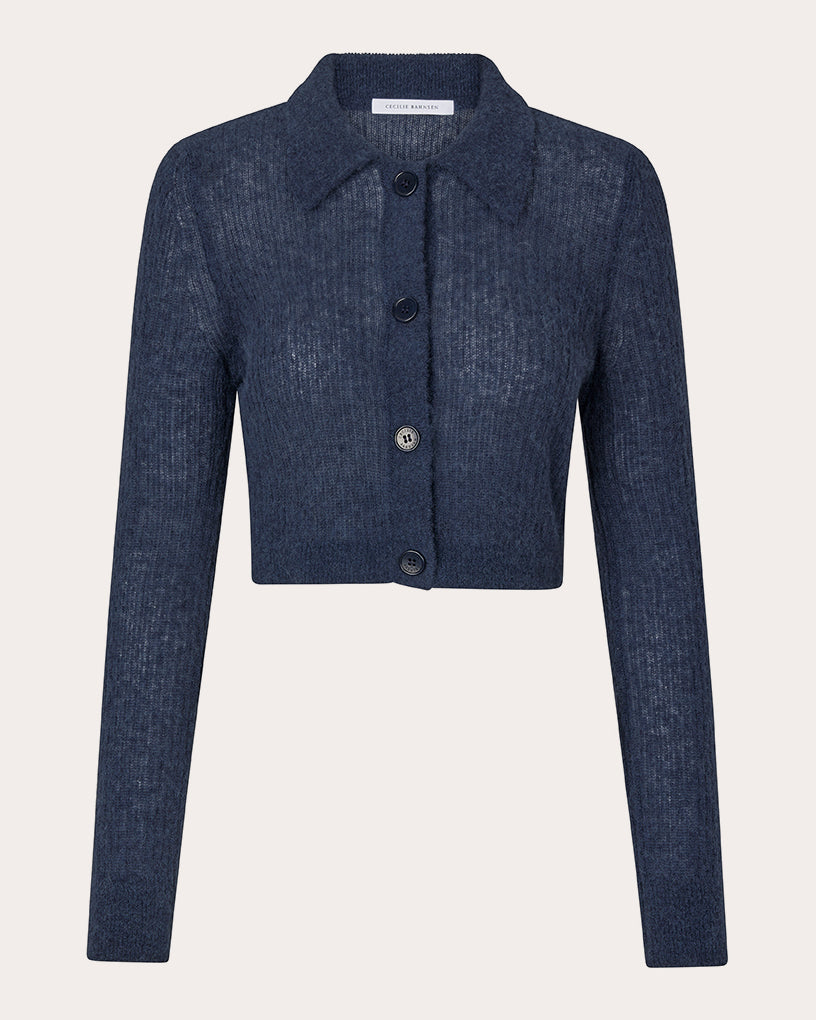 Jacqueline Ribbed Alpaca-Blend Cardigan