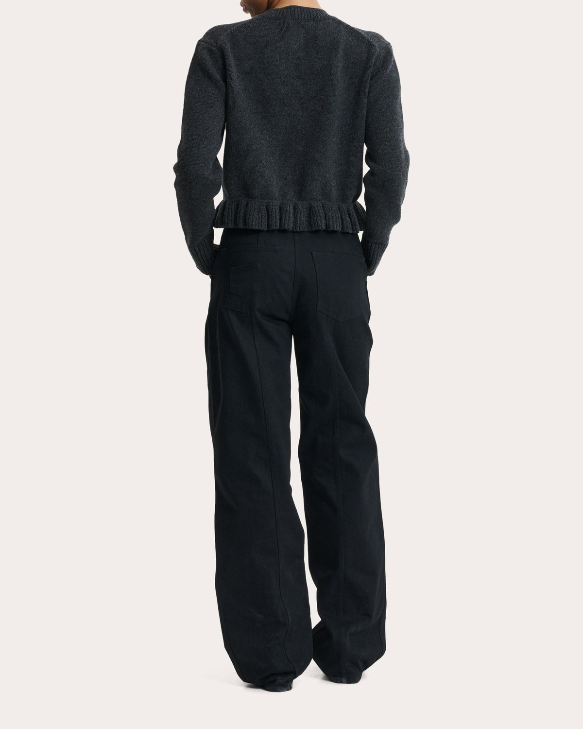 Fibbie Cashmere Ruffle Cardigan