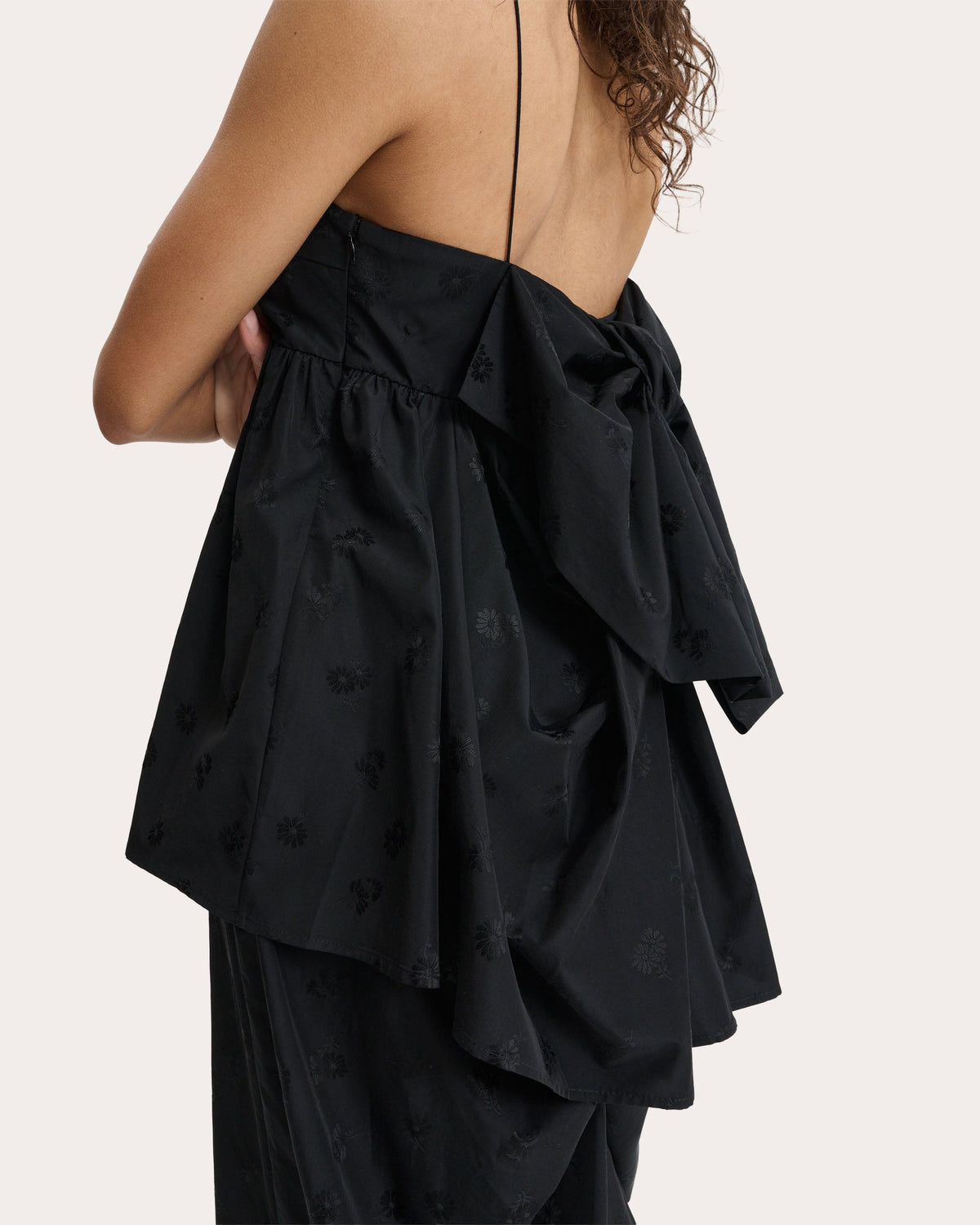 Veronica Ditsy Bellis Jacquard Babydoll Top