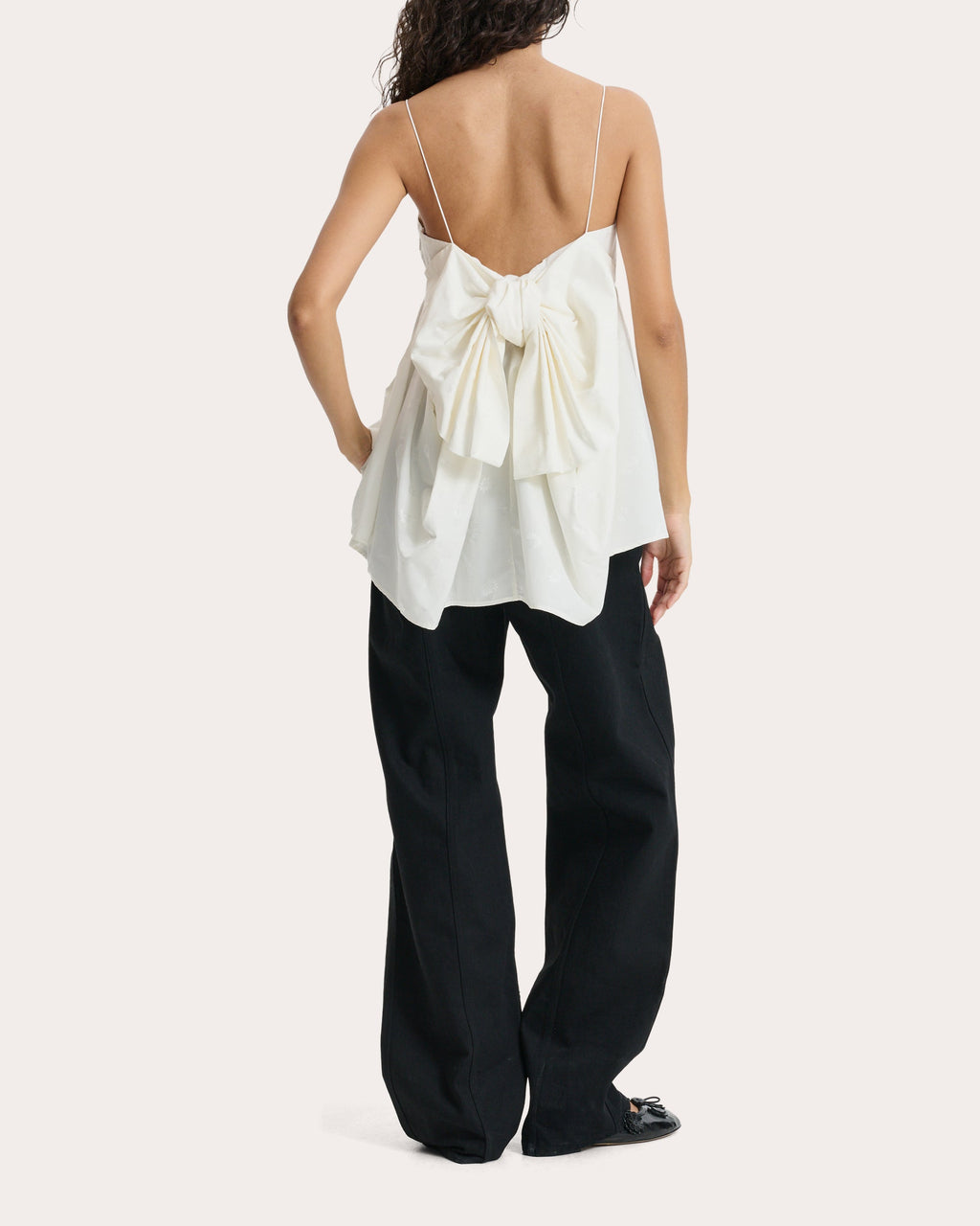 Veronica Ditsy Bellis Jacquard Babydoll Top
