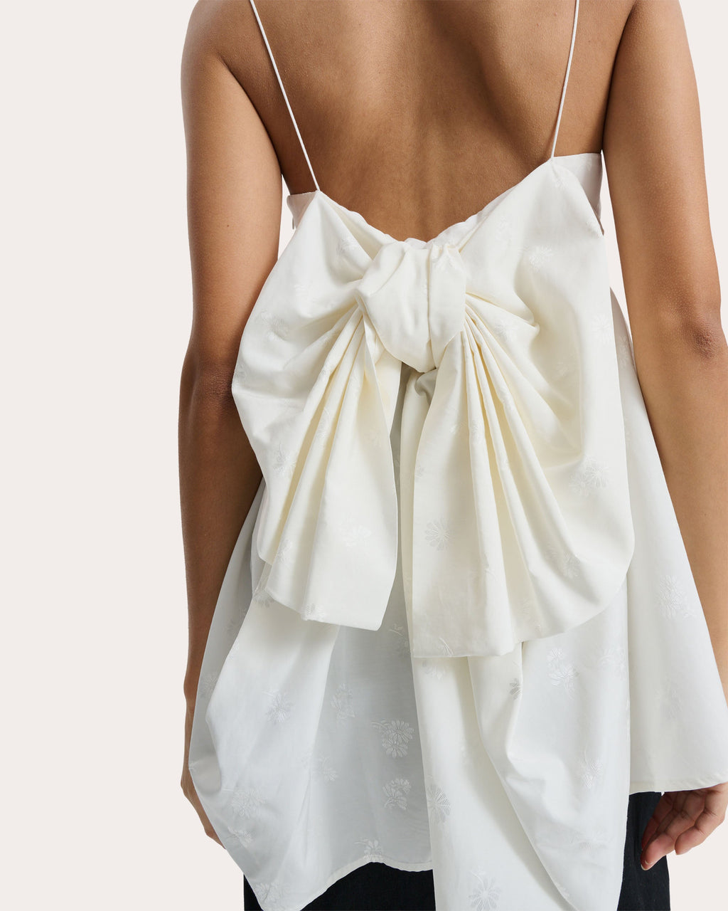 Veronica Ditsy Bellis Jacquard Babydoll Top