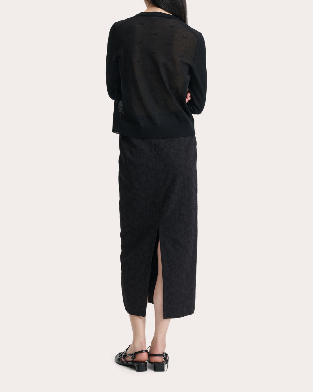 Uka Eira Matelassé Midi Skirt