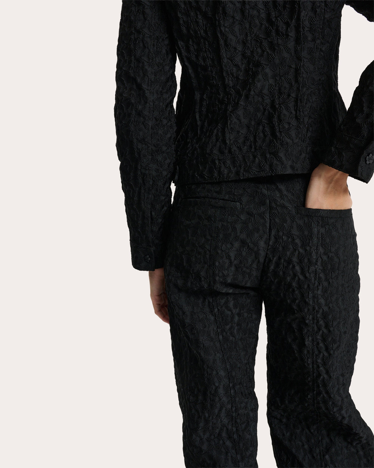 Darmela Begonia Jacquard Trousers