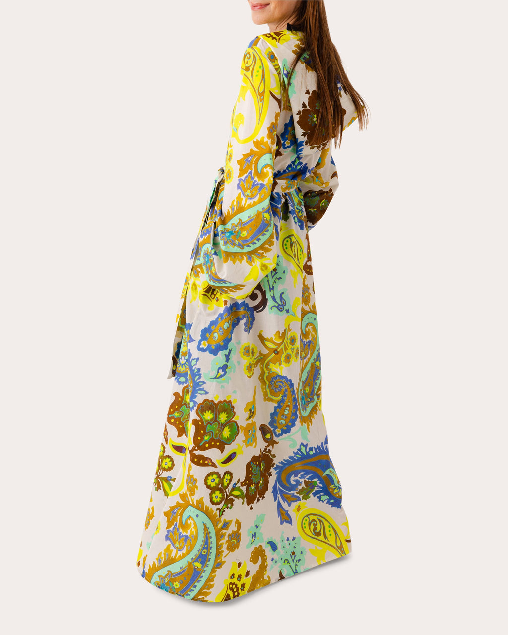 The Mumbai Hooded Printed Cotton Kimono