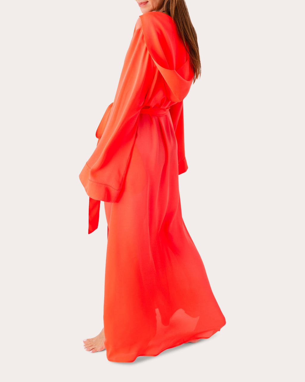 Hooded Silk Kimono
