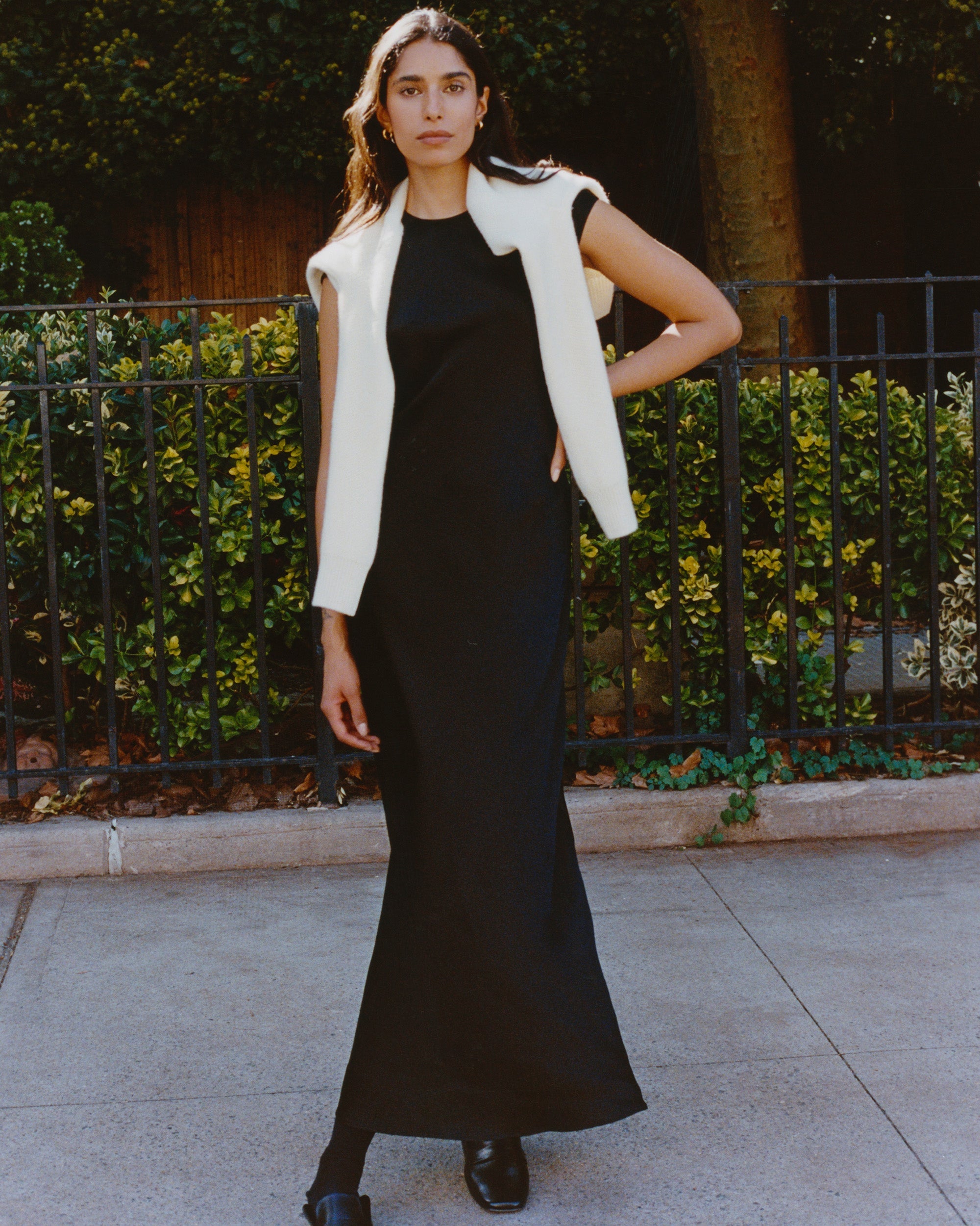 Bias-Cut Satin Maxi Dress