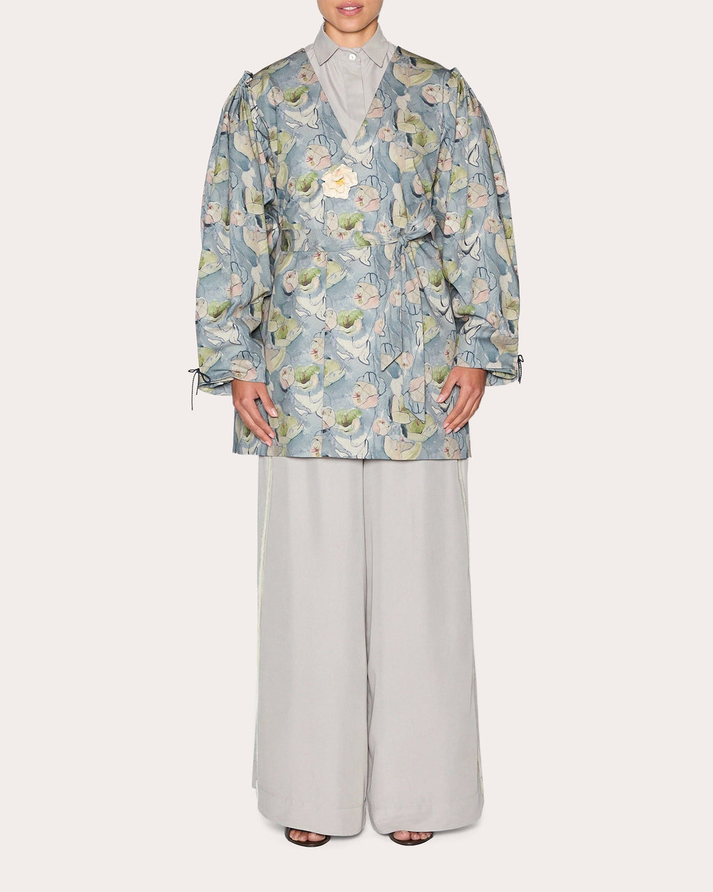 Abundance Floral Double-Breasted Coat