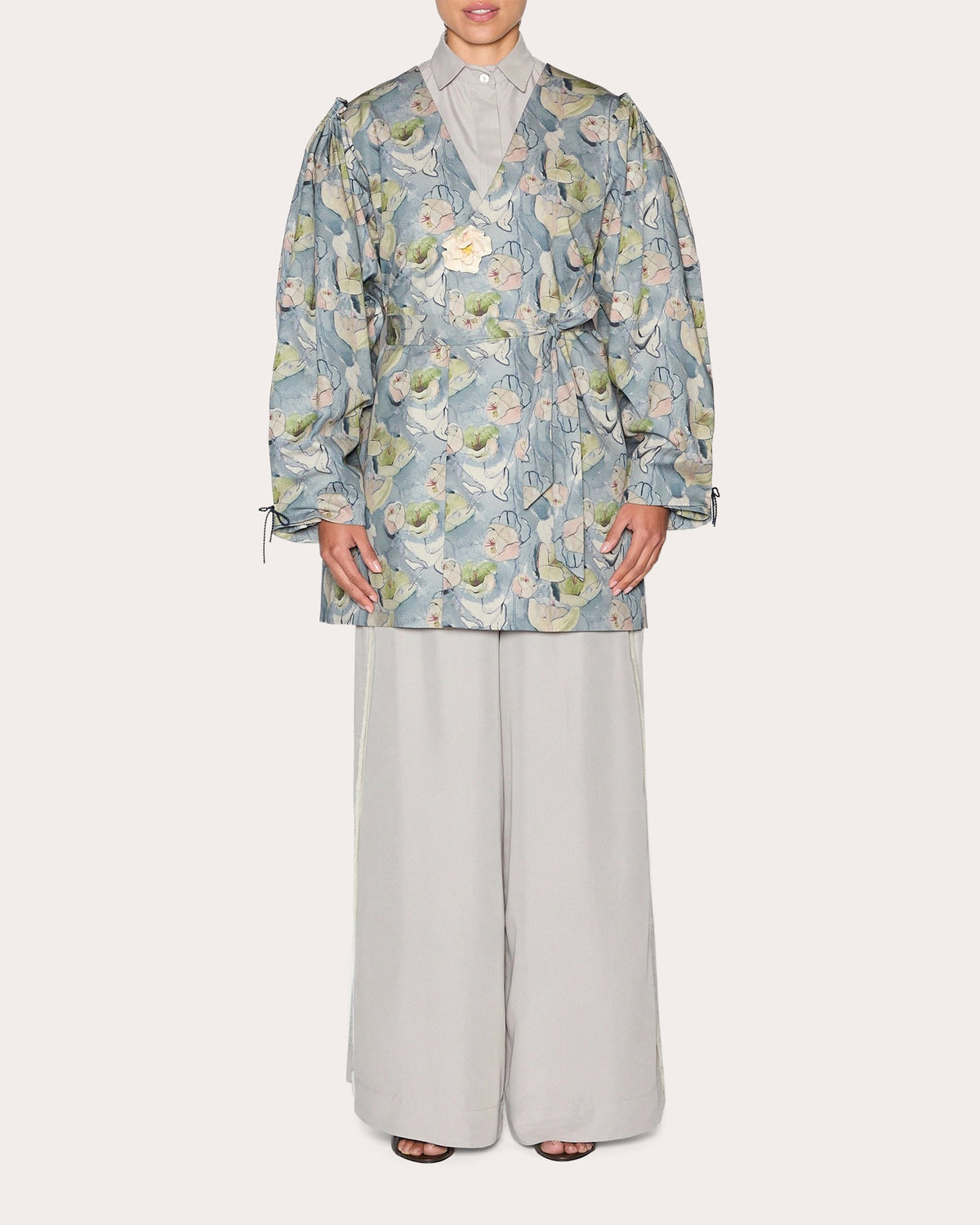 Abundance Floral Double-Breasted Coat