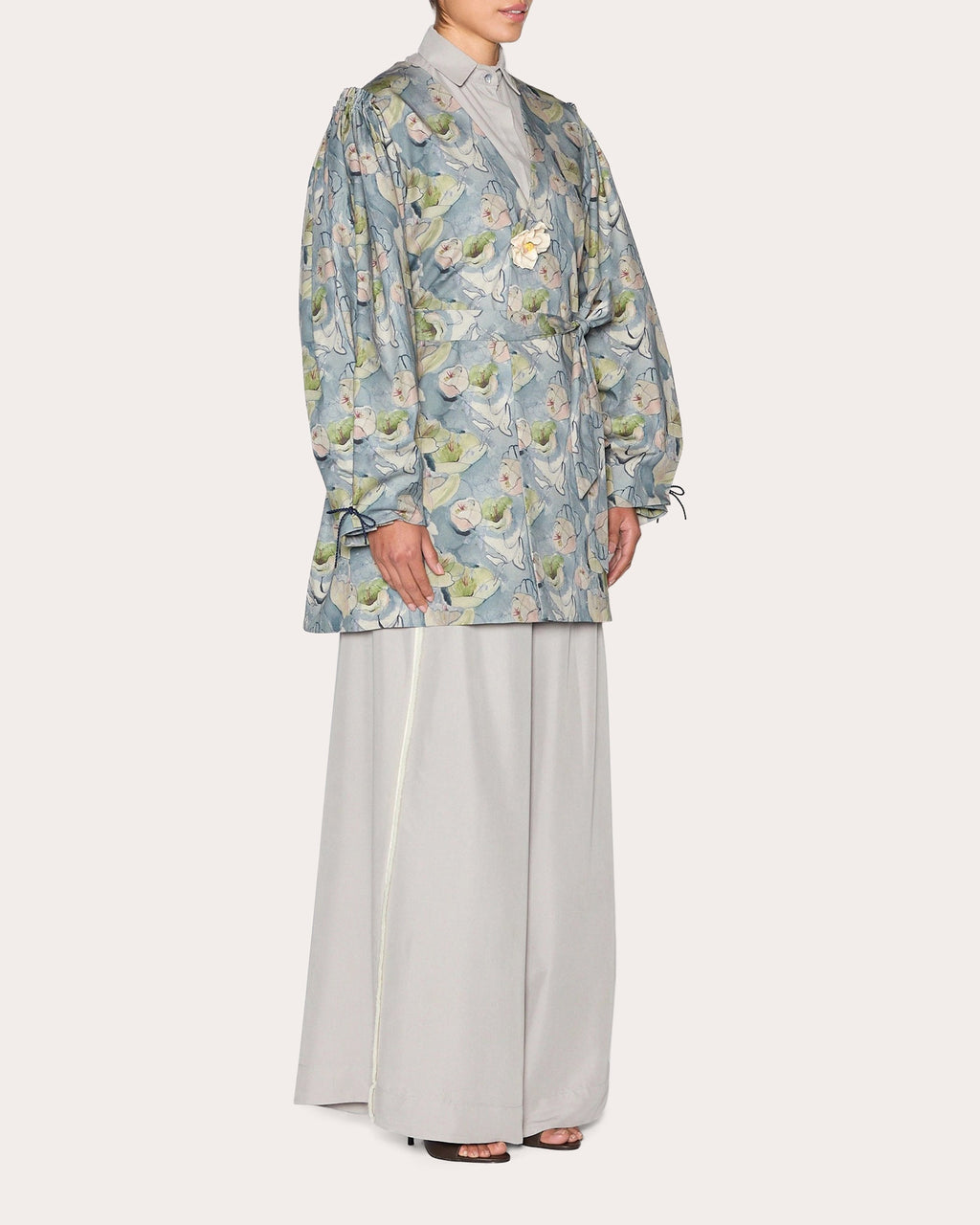 Abundance Floral Double-Breasted Coat