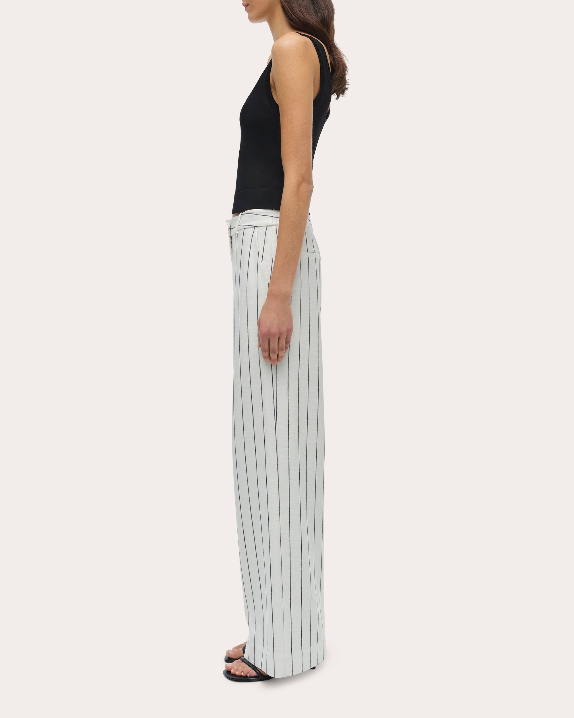 Tavar Stripe Straight-Leg Pants