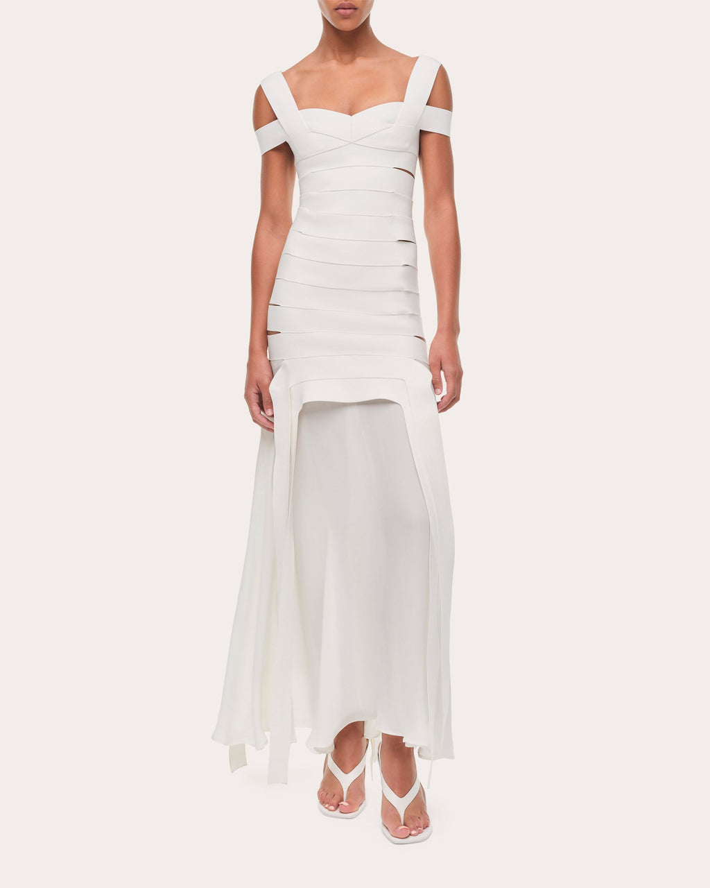 Callaway Bandage Knit Cutout Maxi Dress