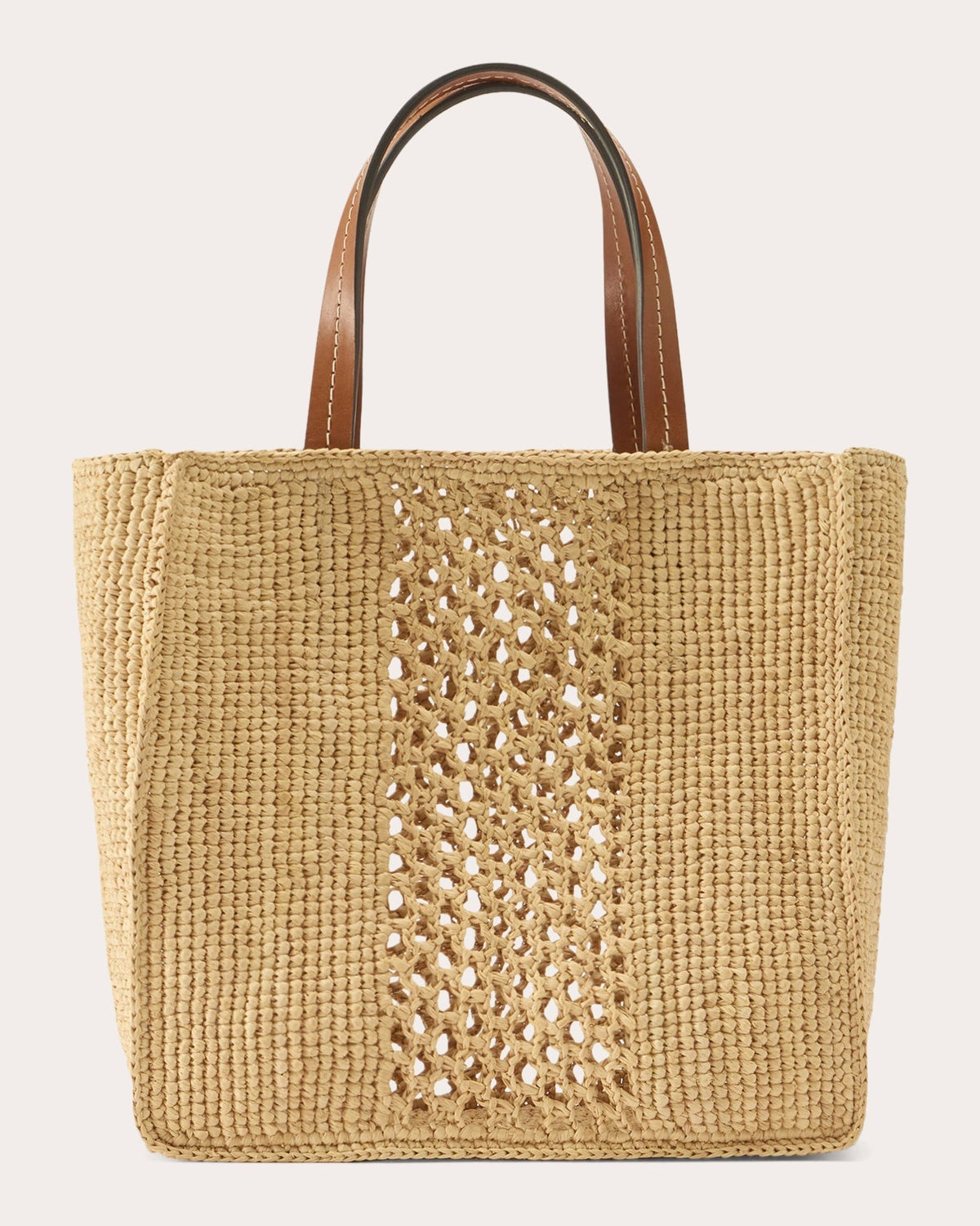 Arleth Crocheted Raffia Mini Tote