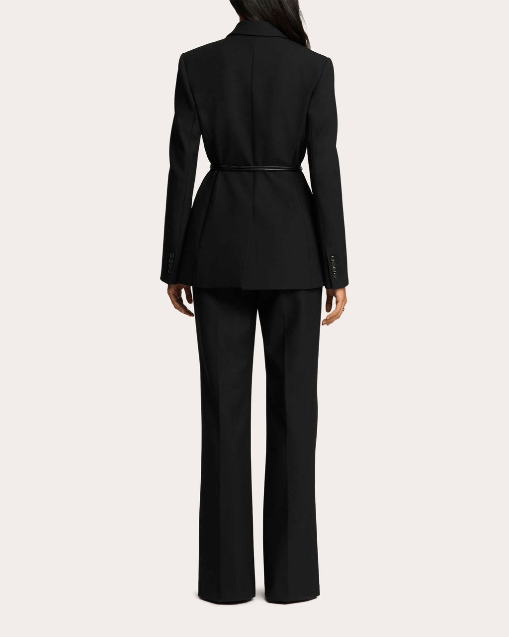 Lenox Heavy Wool Twill Belted Blazer
