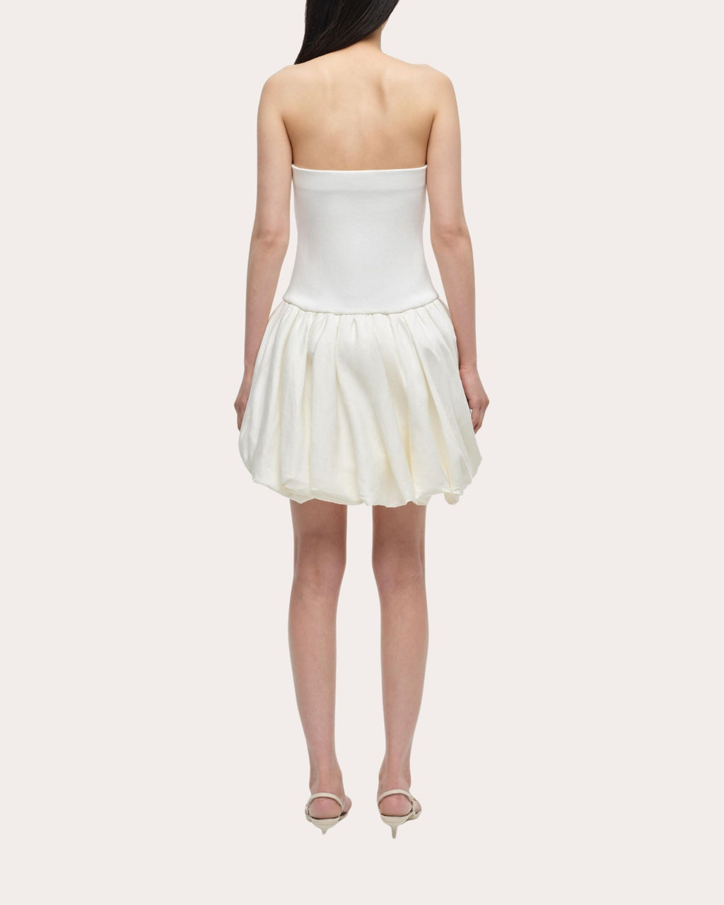 Pollie Knit Bubble Strapless Mini Dress