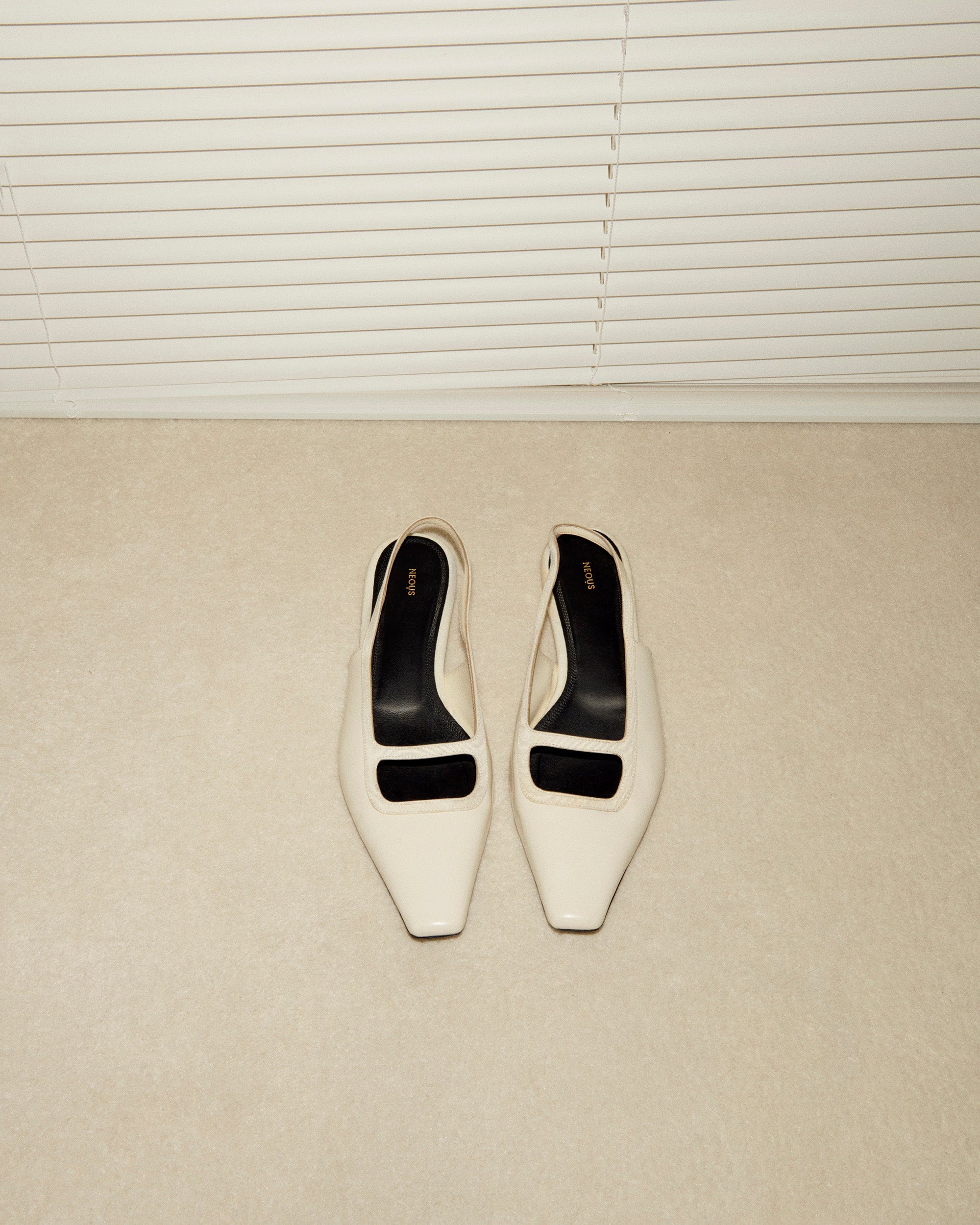 Sabik Grosgrain-Trimmed Leather Slingback Flat