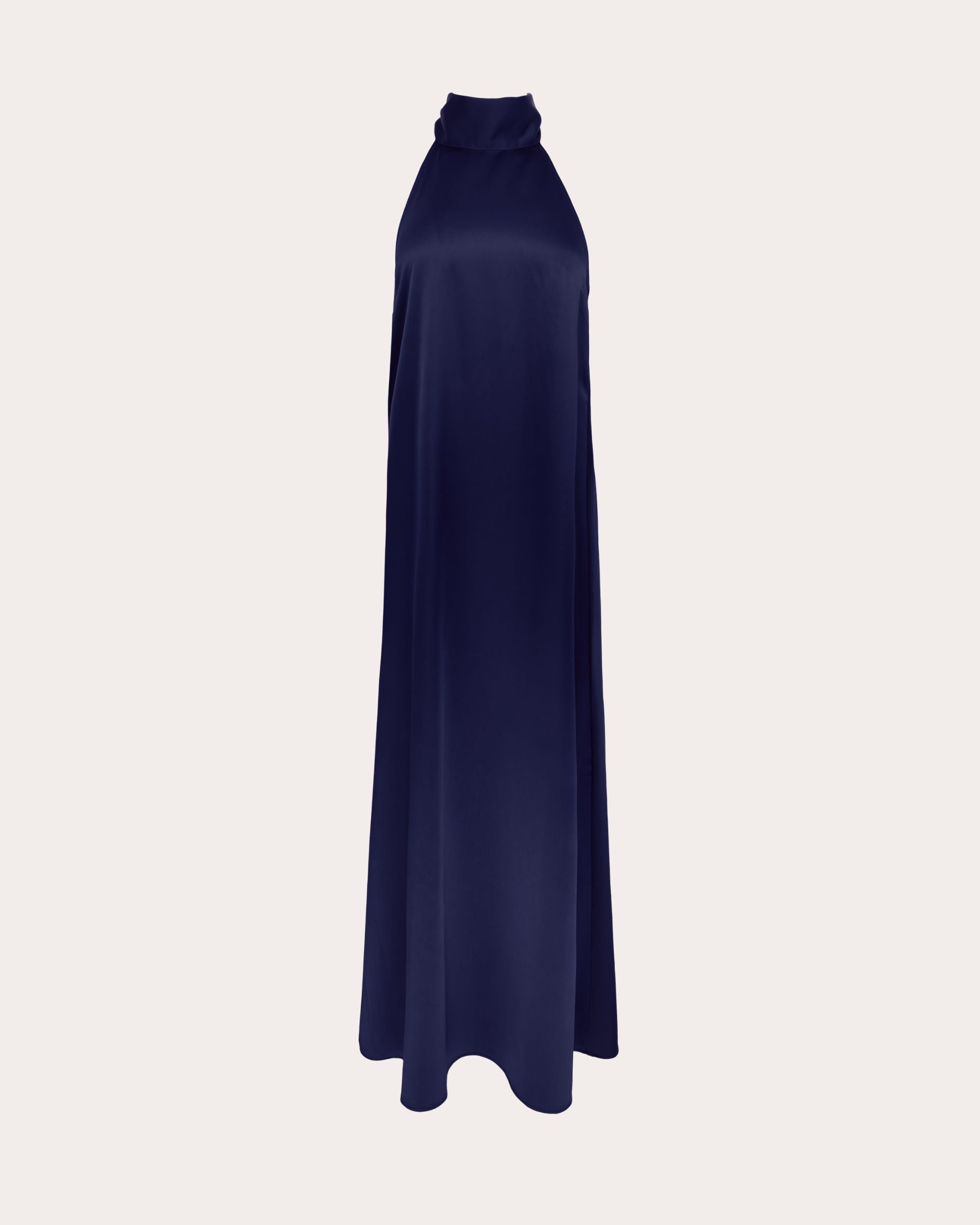 Meera Satin Halter Midi Dress