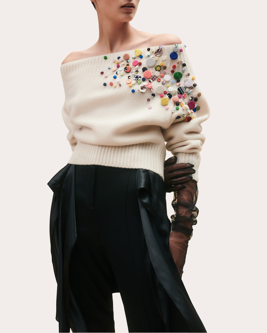 Bruno Embellished Wool and Cashmere-Blend Sweater