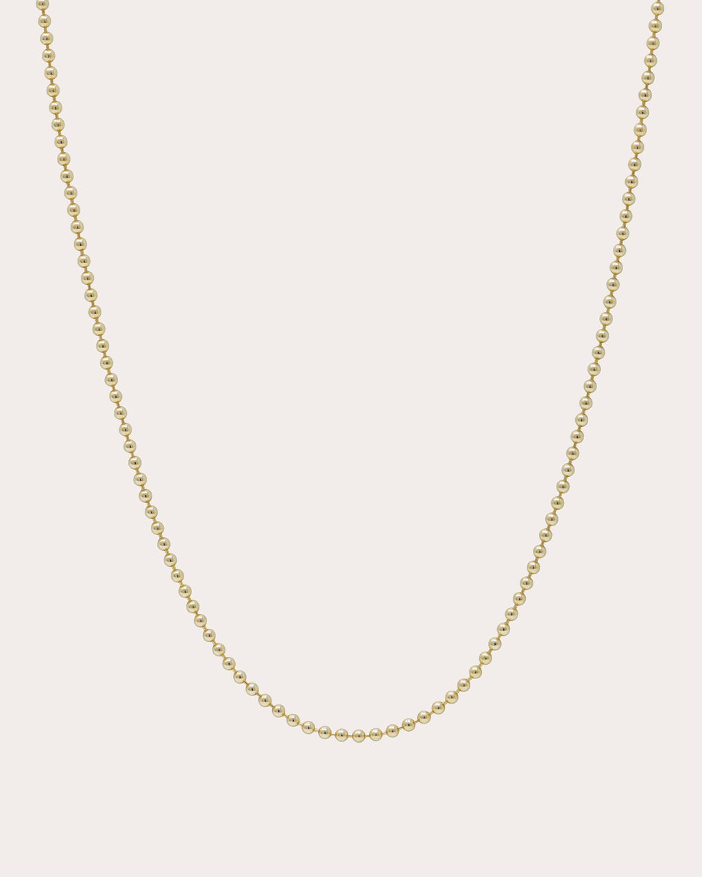 14k Gold Mini Ball Chain Necklace