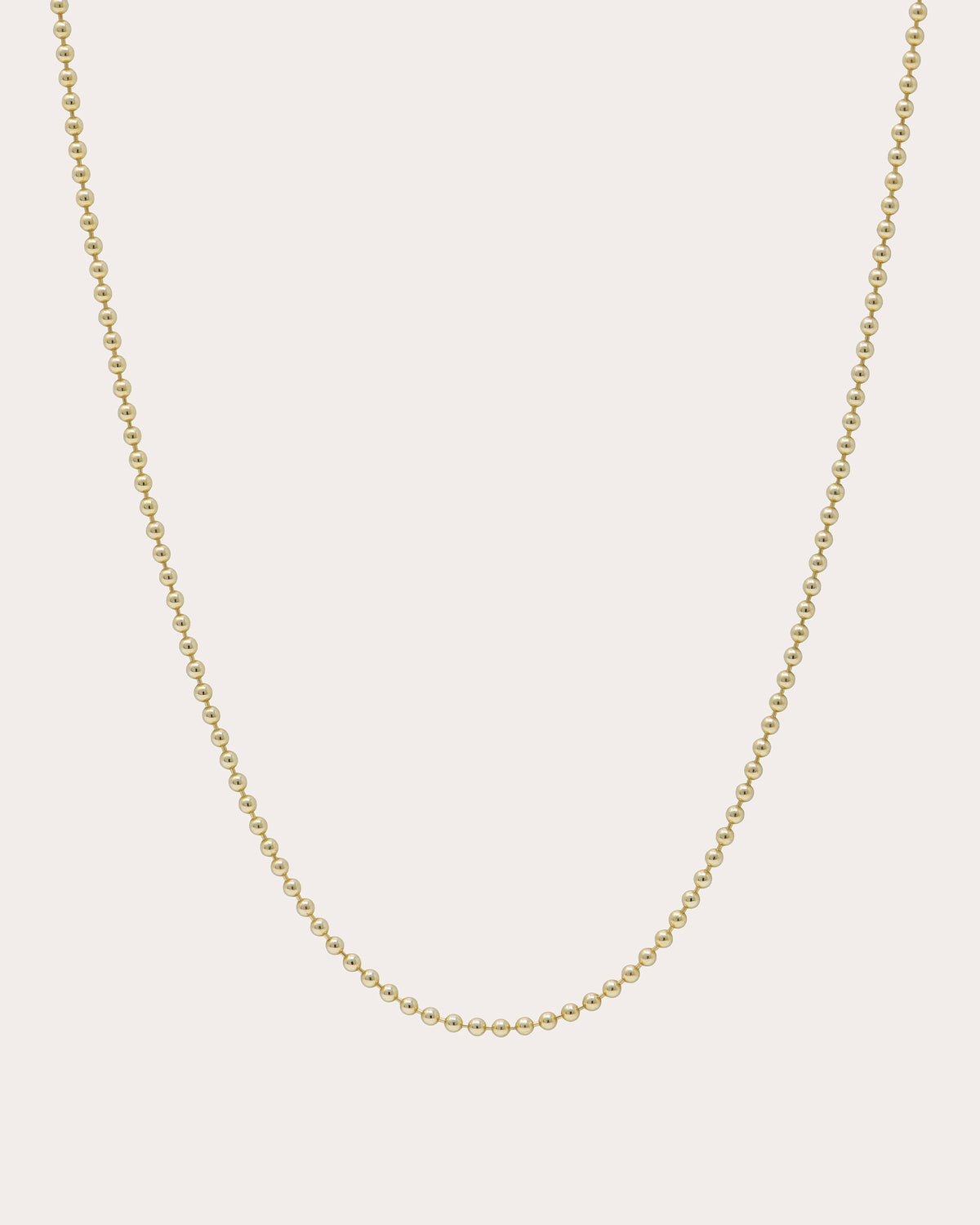 14k Gold Mini Ball Chain Necklace