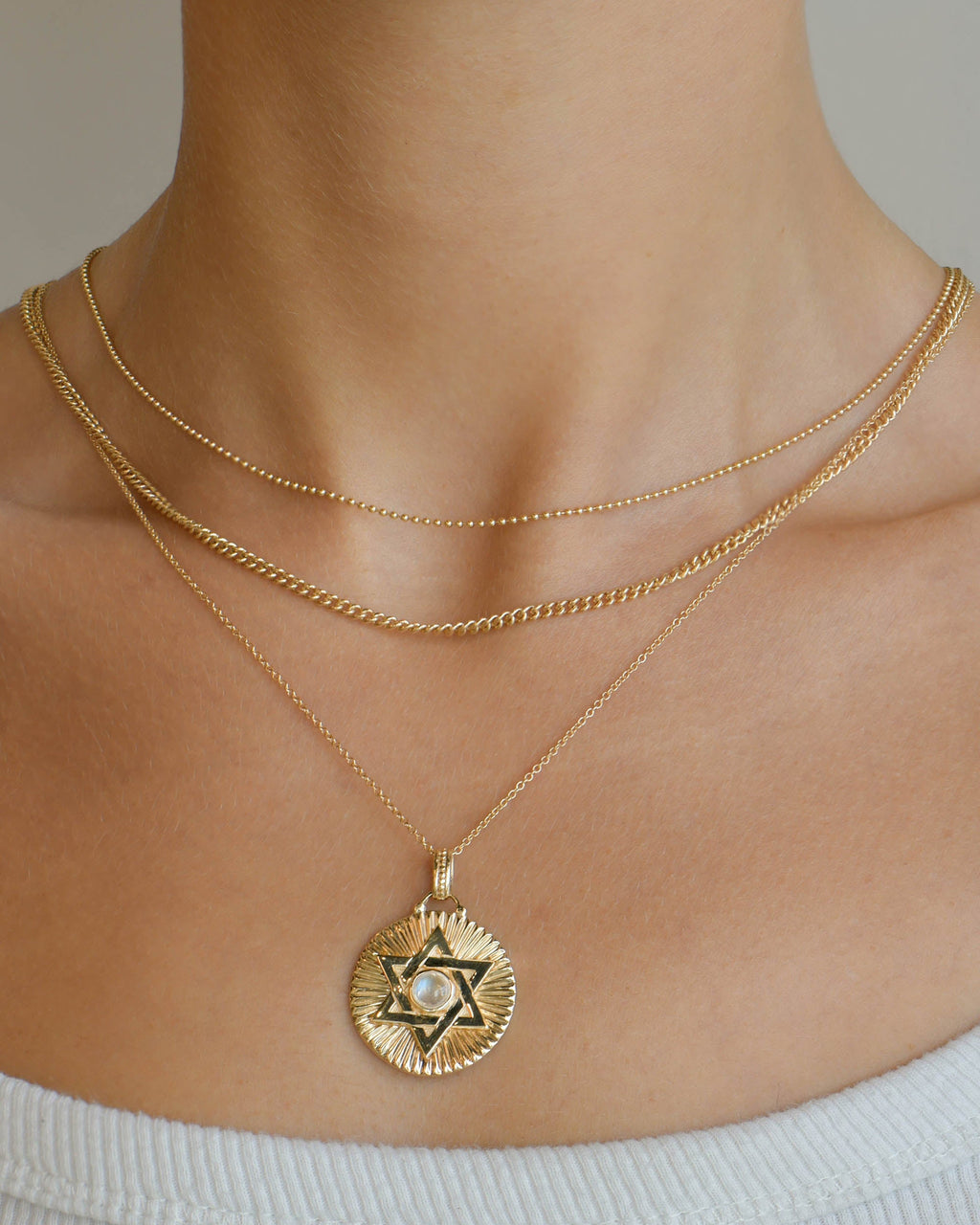 14k Gold Mini Ball Chain Necklace