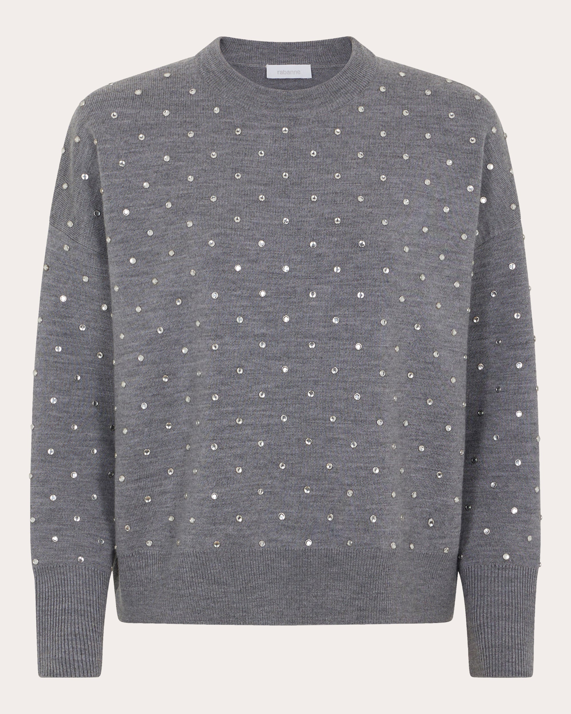 Crystal Wool Crewneck Sweater