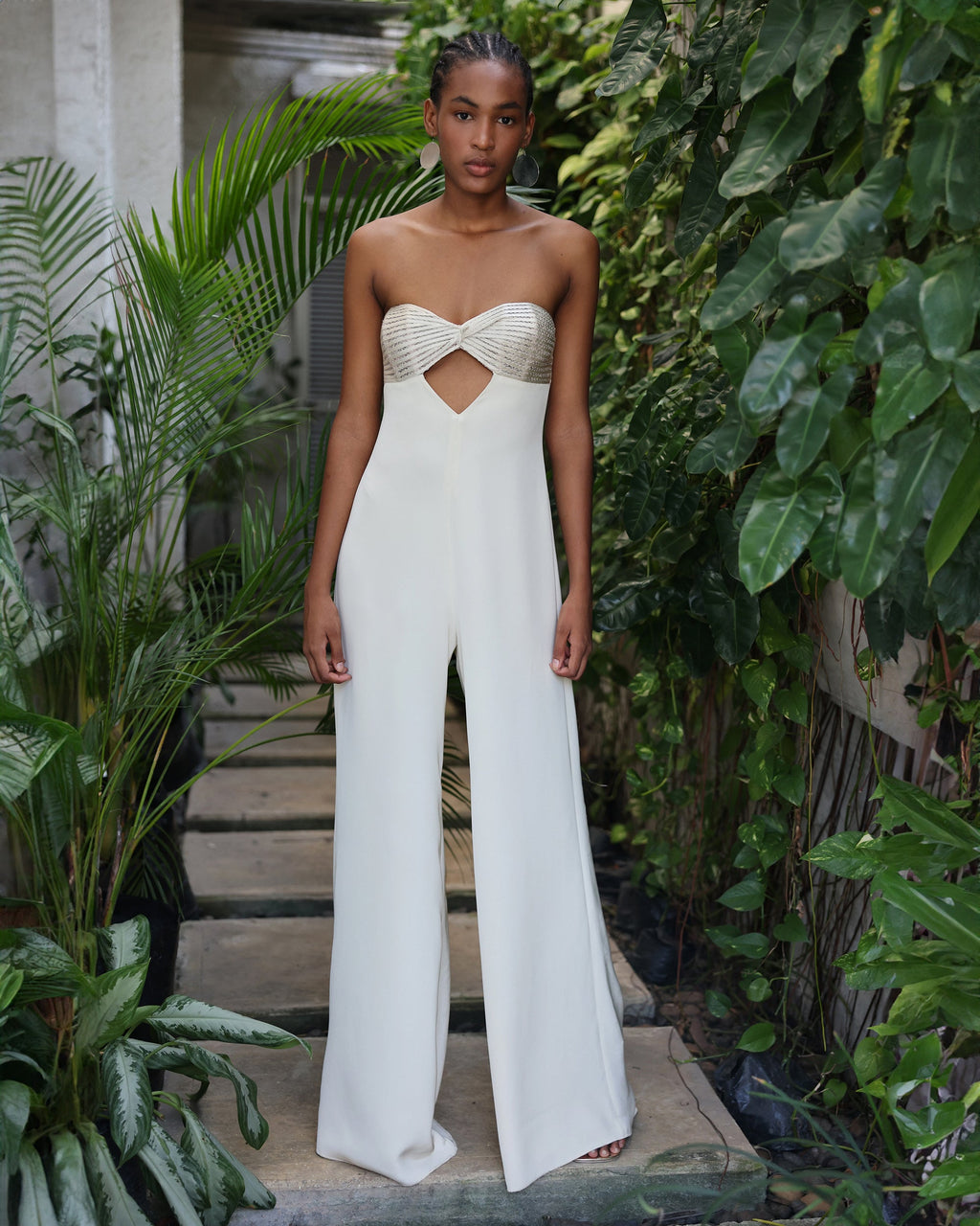 Milos Knotted Cutout Silk-Crepe Jumpsuit