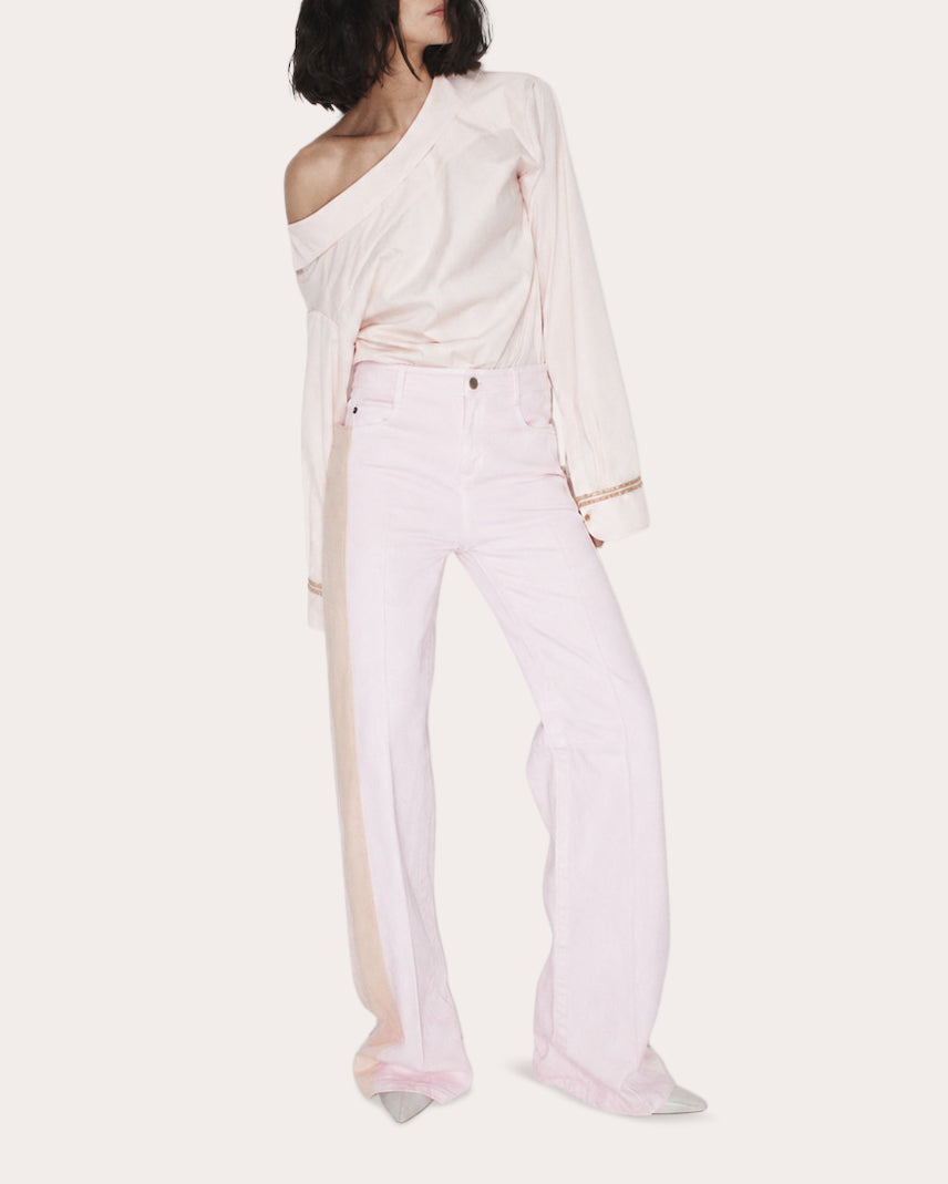 Roze Grosgrain Tuxedo Jeans