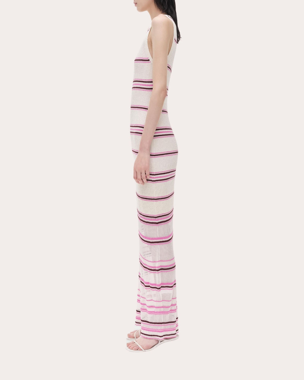 Mariana Stripe Bouclé Knit Maxi Dress